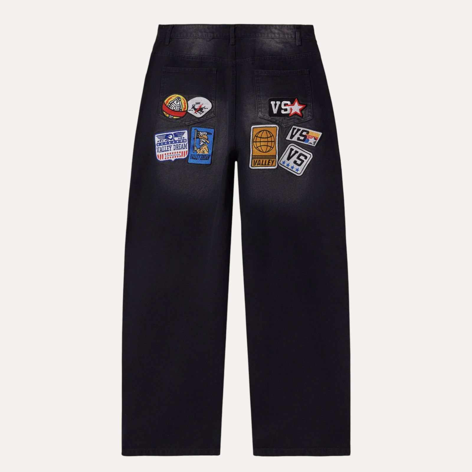 Vale Vale Forever 1980's Black Painters Pants Size US 36 / EU 52 - 2 Thumbnail