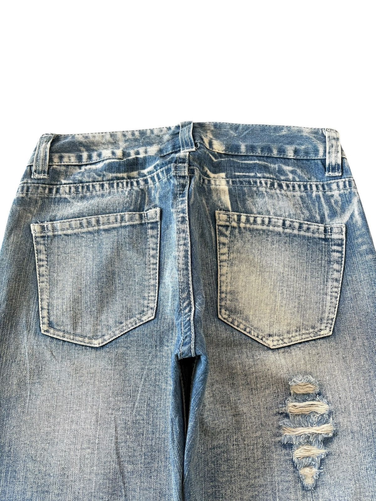 If Six Was Nine Vintage Japanese Brand Painted Distressed Baggy Jeans Size US 31 - 4 Thumbnail