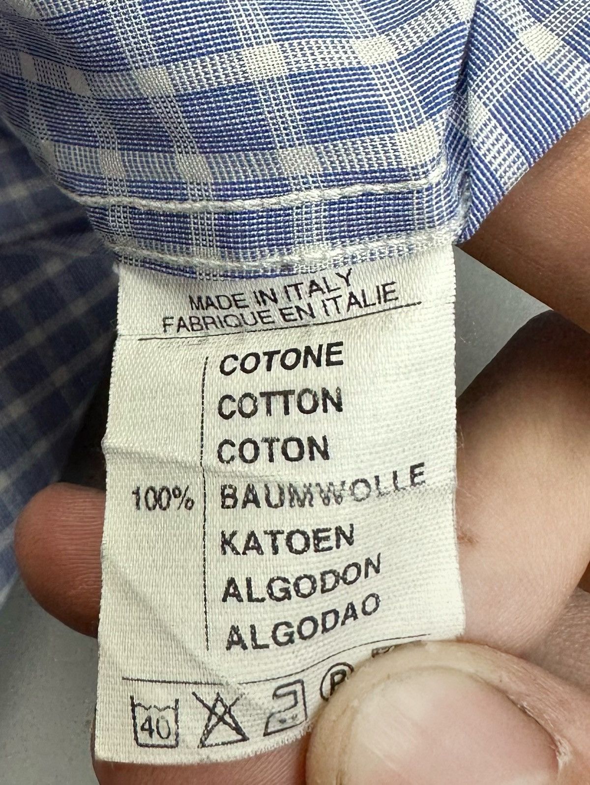 Valentino × Vintage Valentino Archive Check Polo Shirt Large Size US L / EU 52-54 / 3 - 5 Thumbnail
