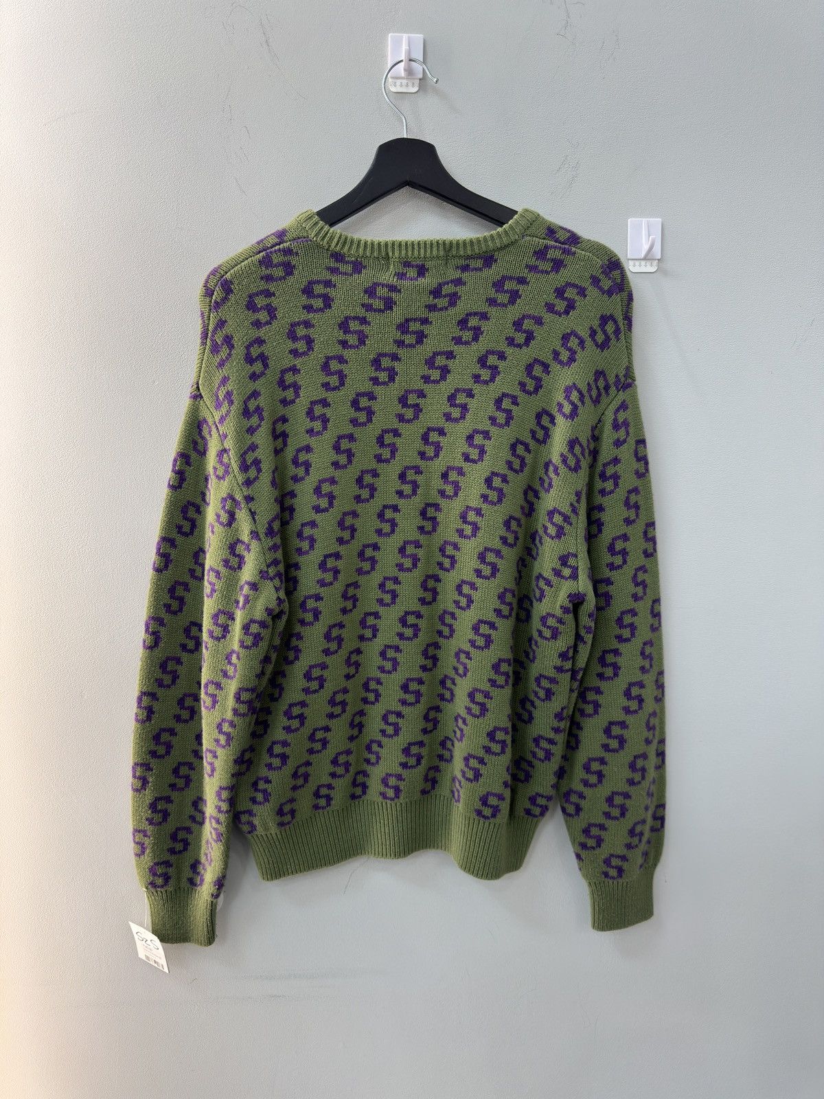 Supreme Supreme Olive and Purple Knitted Crewneck Sweater Size US S / EU 44-46 / 1 - 5 Thumbnail