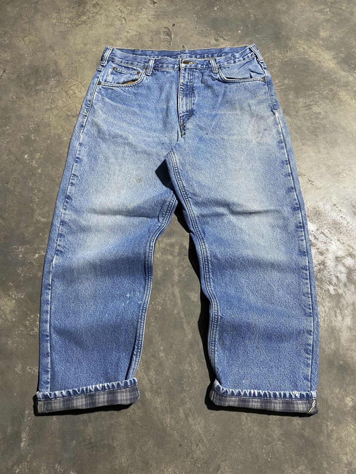 Carhartt Carhartt B172 DST Flannel Lined Jeans Size US 36 / EU 52 - 3 Thumbnail