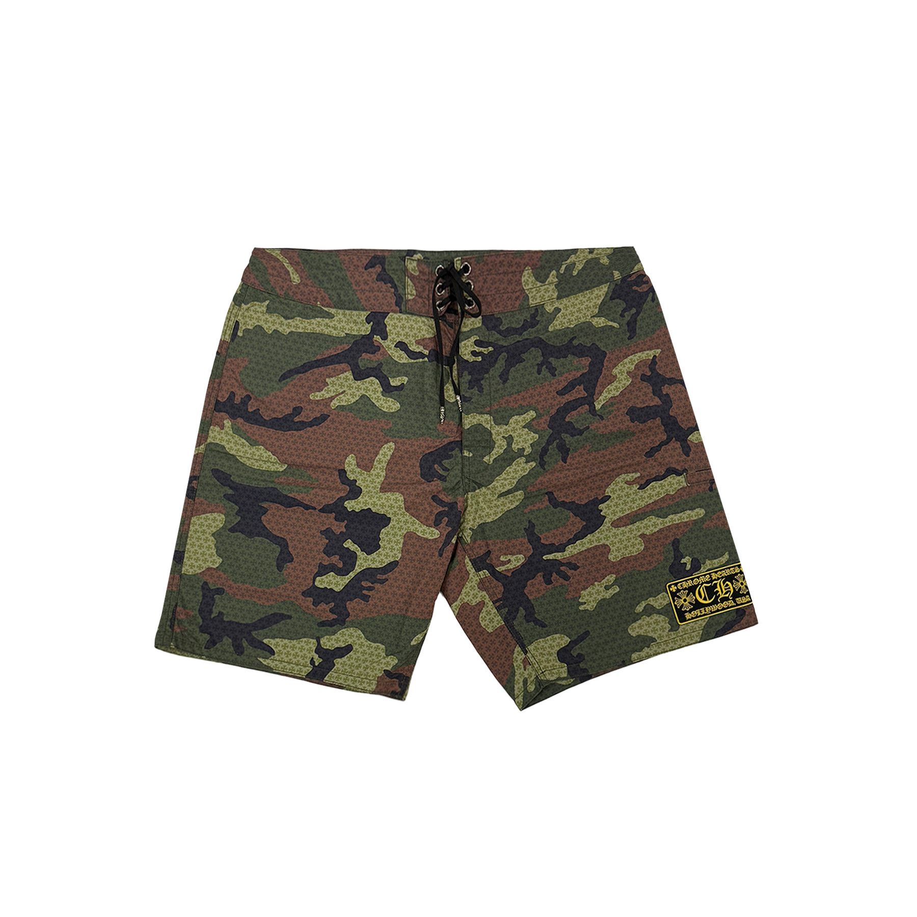 Chrome Hearts Chrome Hearts Tonal Monogram Camouflage Drawstring Shorts Size 36" / US 14 / IT 50 - 1 Thumbnail
