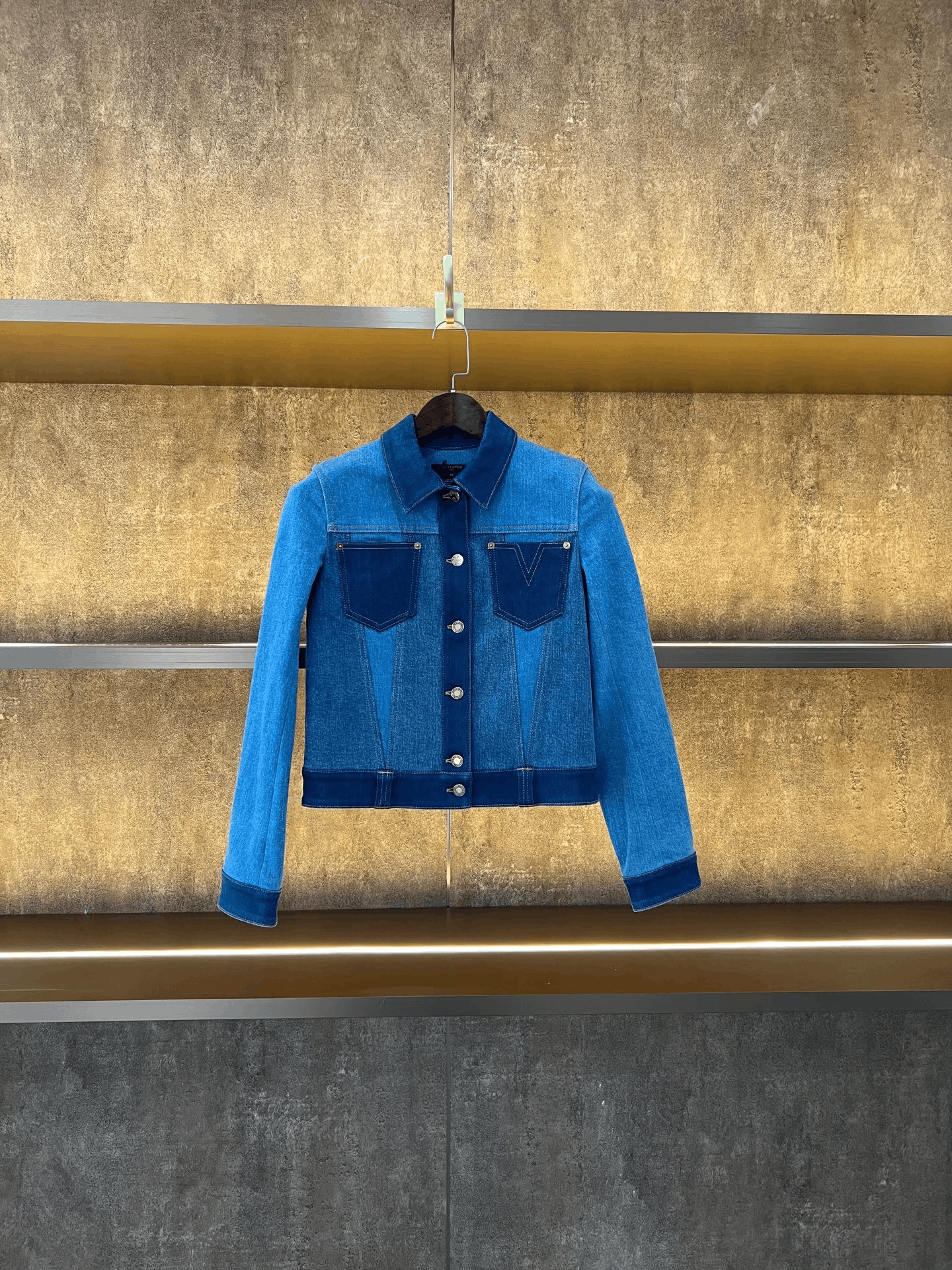 Louis Vuitton LV Color-Block Denim Jacket Size XS / US 0-2 / IT 36-38 - 1 Thumbnail