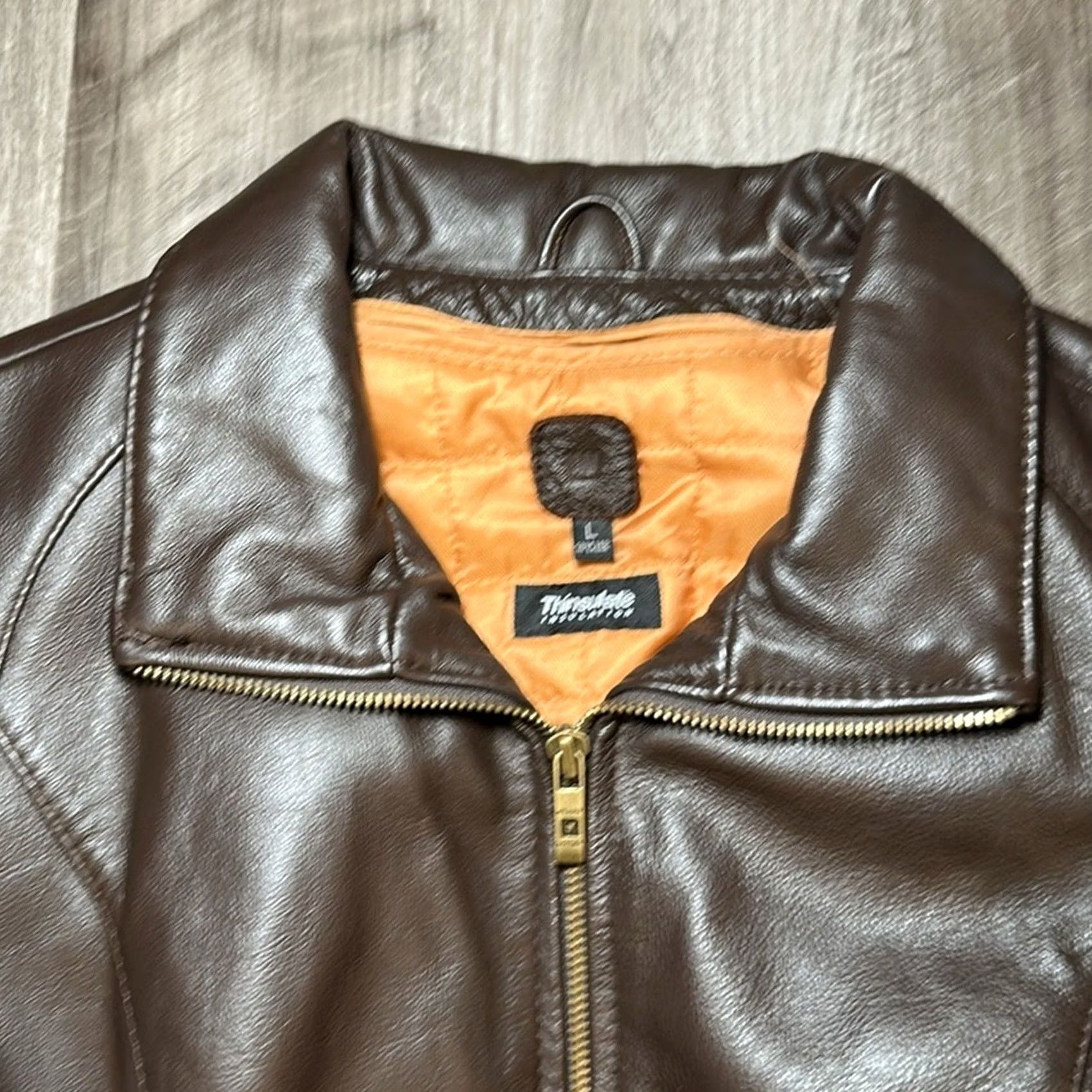 Vintage VINTAGE Wilson’s Leather Bomber Jacket Brown Leather Thinsulate Insulation Womens Large Jacket Size L / US 10 / IT 46 - 6 Thumbnail
