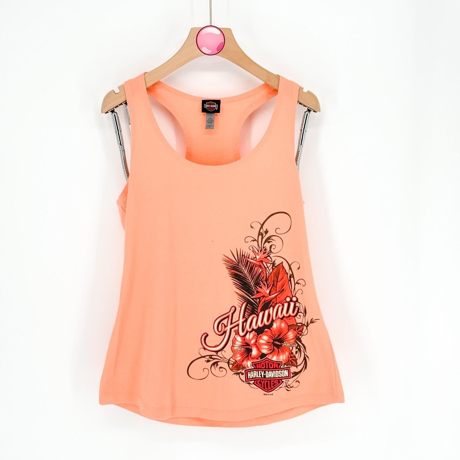 Harley Davidson Harley-Davidson Hawaii Floral Tank Top Bikercore Y2K Women M Size M / US 6-8 / IT 42-44 - 1 Thumbnail