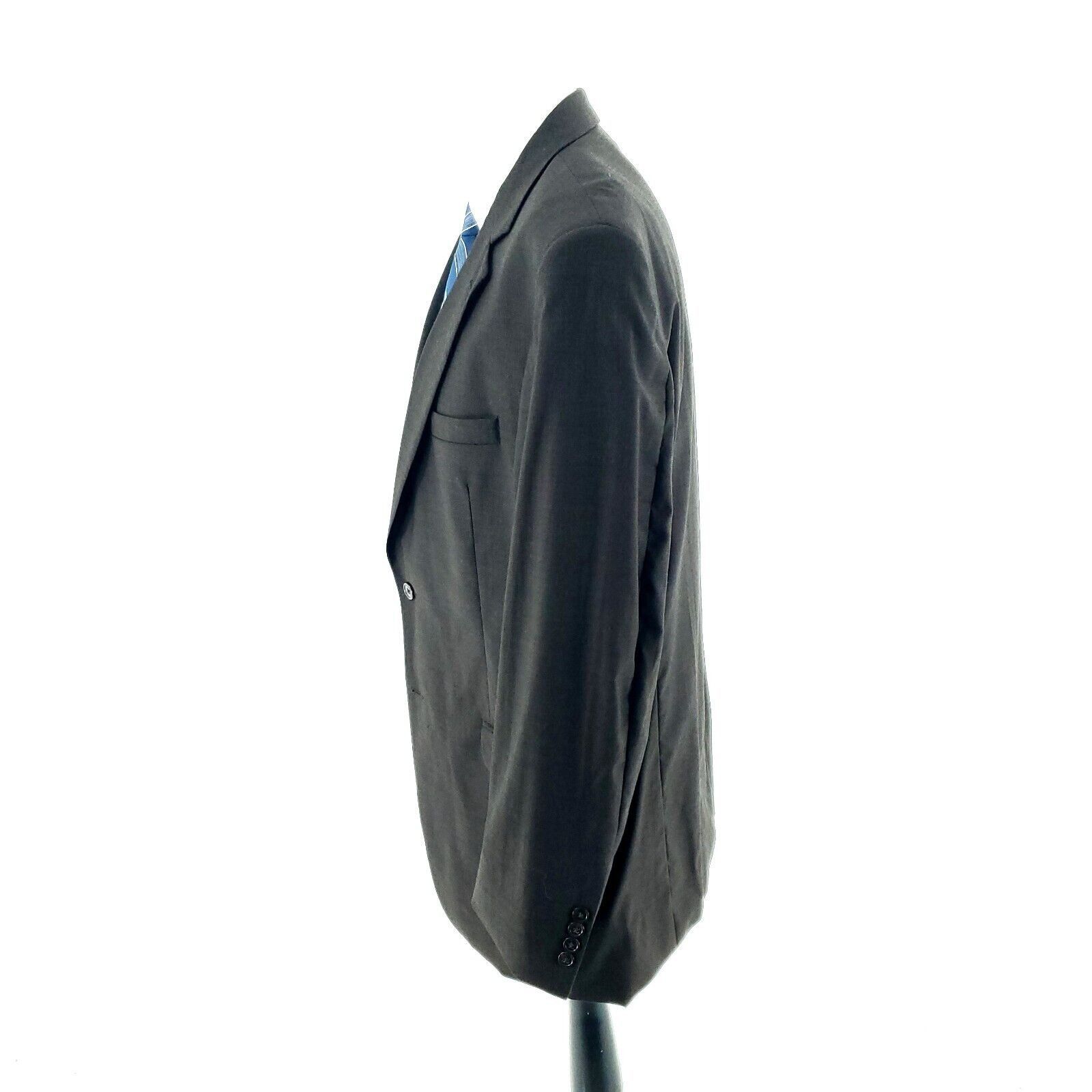 Jos. A. Bank DAMAGED Jos A Bank Signature Wool 2 Button Blazer 42L Brown Size 42L - 4 Thumbnail