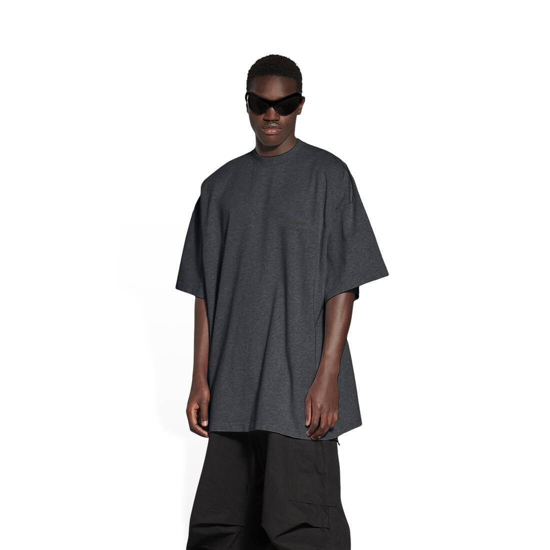 Balenciaga o1mt1gz0724 Logo-Print Oversized T-Shirt in Black Size US L / EU 52-54 / 3 - 4 Thumbnail