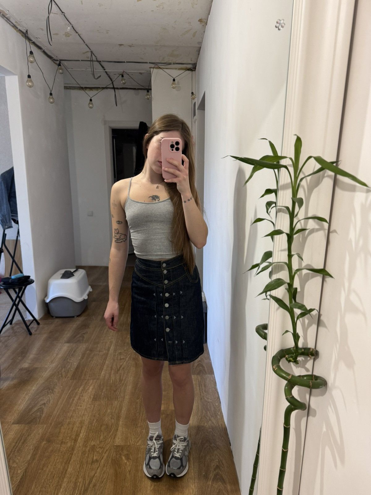 Evisu VINTAGE EVISU RARE JEANS 2000s MIDI SKIRT Size 26" / US 2 / IT 38 - 6 Thumbnail