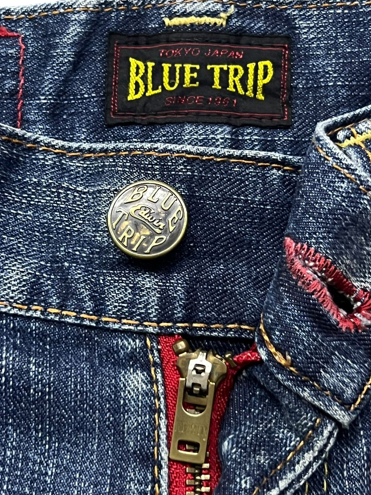 Edwin Vintage Edwin Blue Trip Japan - Faded Wash, Distressed Denim Size US 32 / EU 48 - 11 Thumbnail
