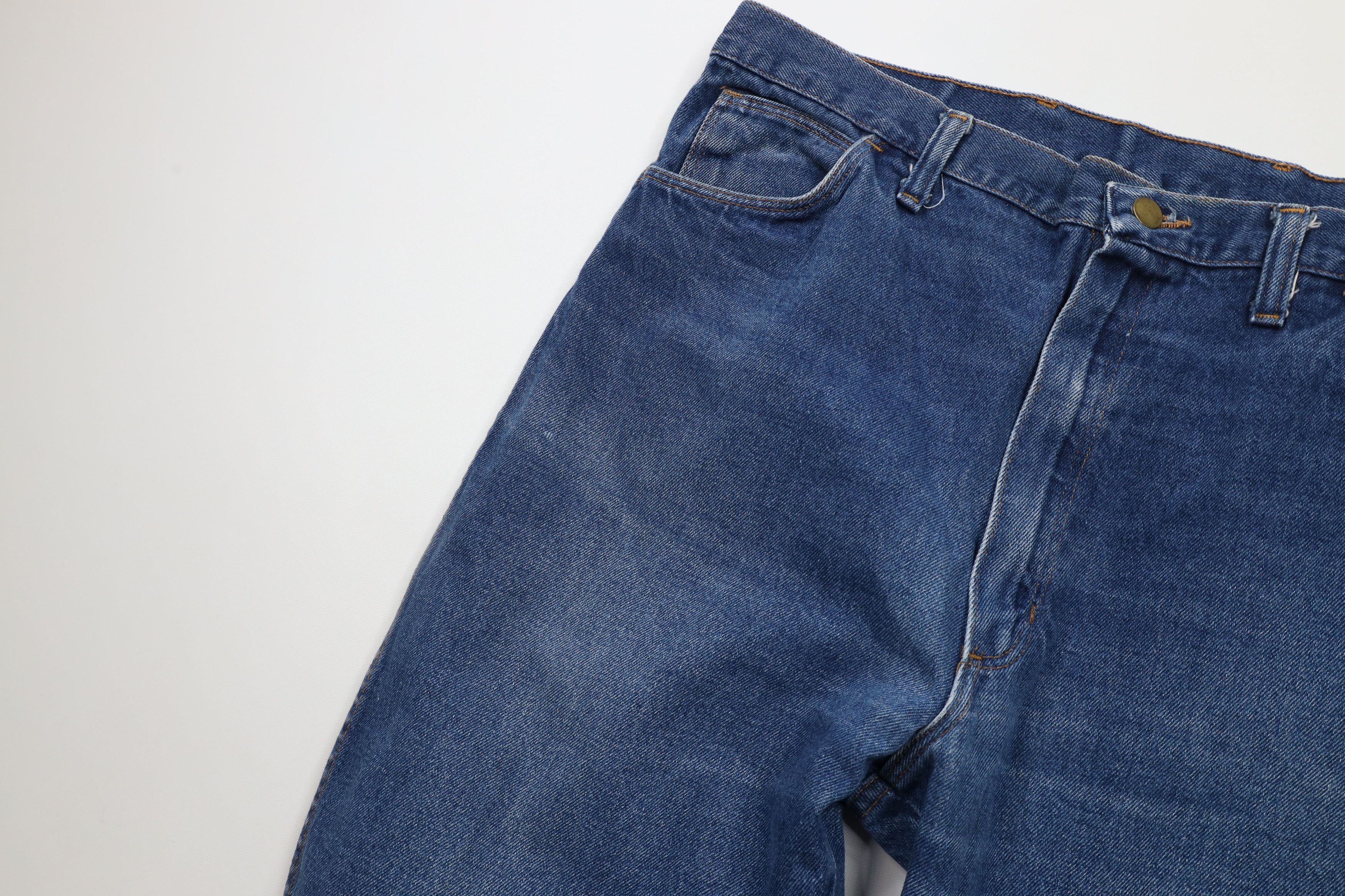 Vintage Vintage 70s Streetwear Flared Bootcut Denim Jeans Blue USA Size US 36 / EU 52 - 6 Thumbnail