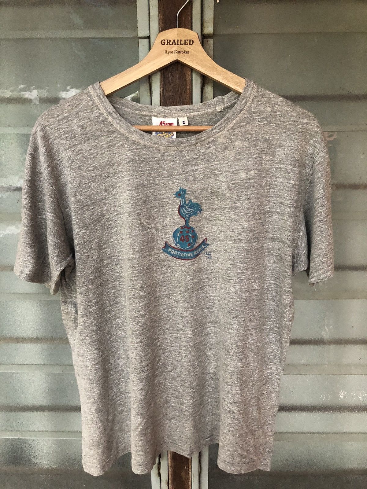 45rpm Vintage 45 rpm Spurs Logo Shirt Tee Rare Size US M / EU 48-50 / 2 - 2 Thumbnail