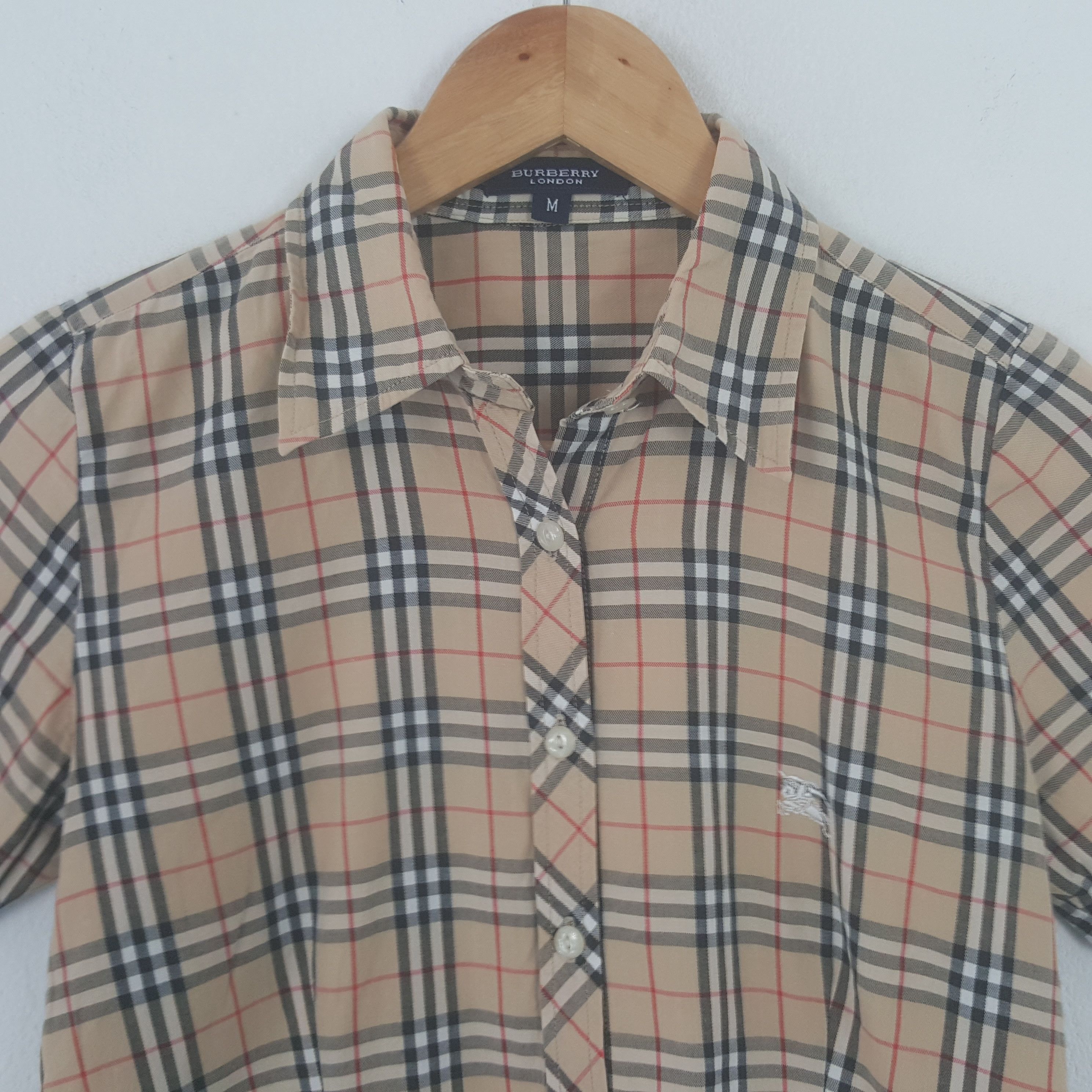 Vintage Burberry London Nova Check Shirt Button Up
