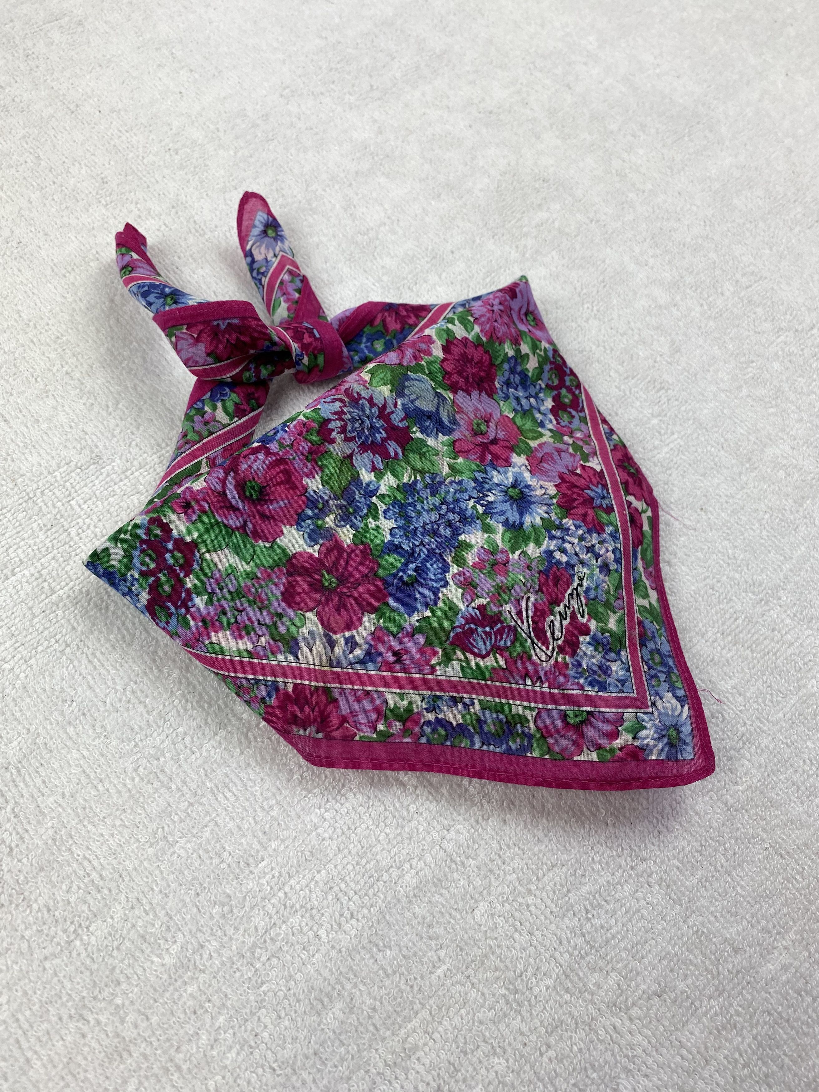 Kenzo × Vintage Kenzo Floral Handkerchief / Bandana / Neckerchief Size ONE SIZE - 1 Thumbnail