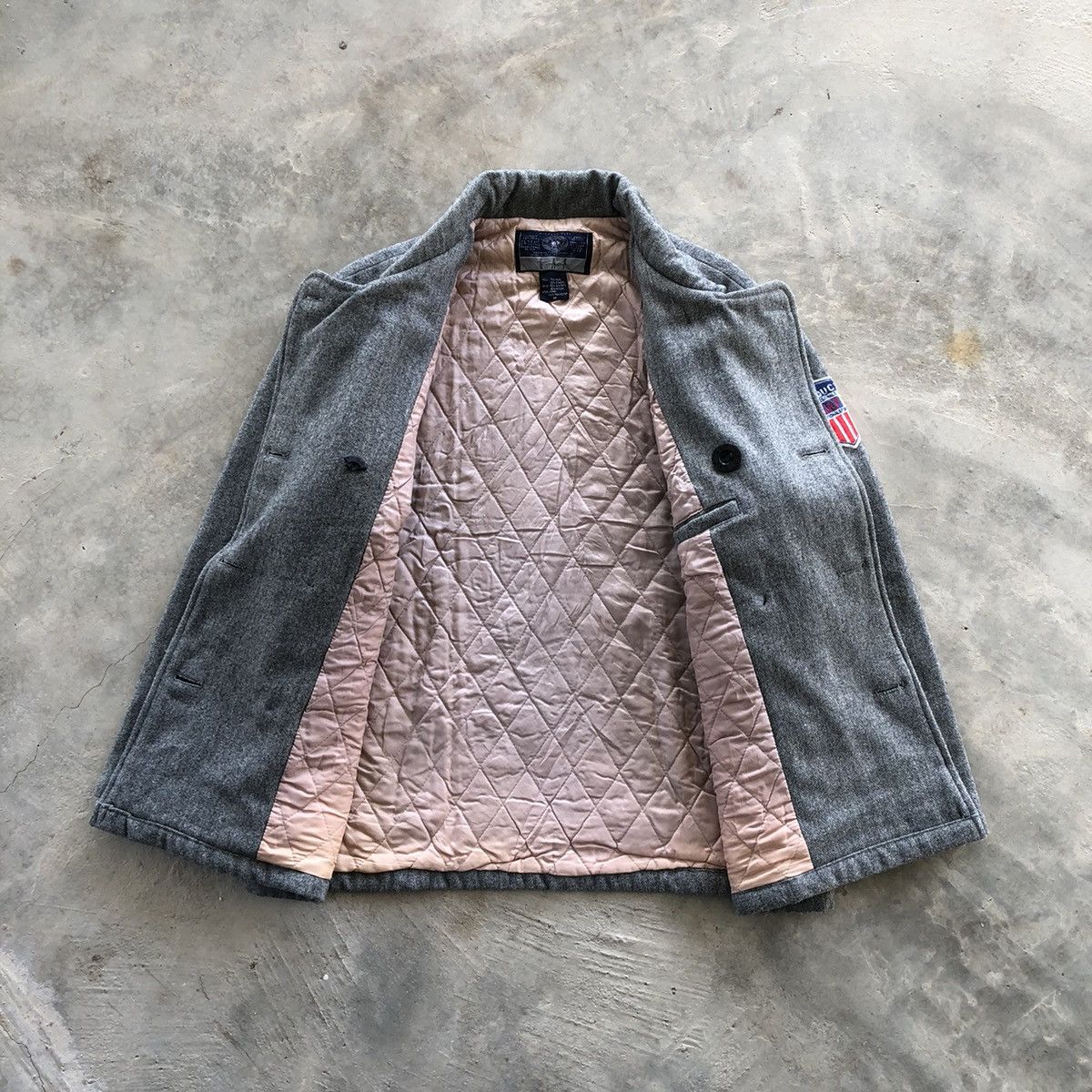 Gap × Vintage GAP New York Double Breasted Wool Pea Coat Size US M / EU 48-50 / 2 - 2 Thumbnail
