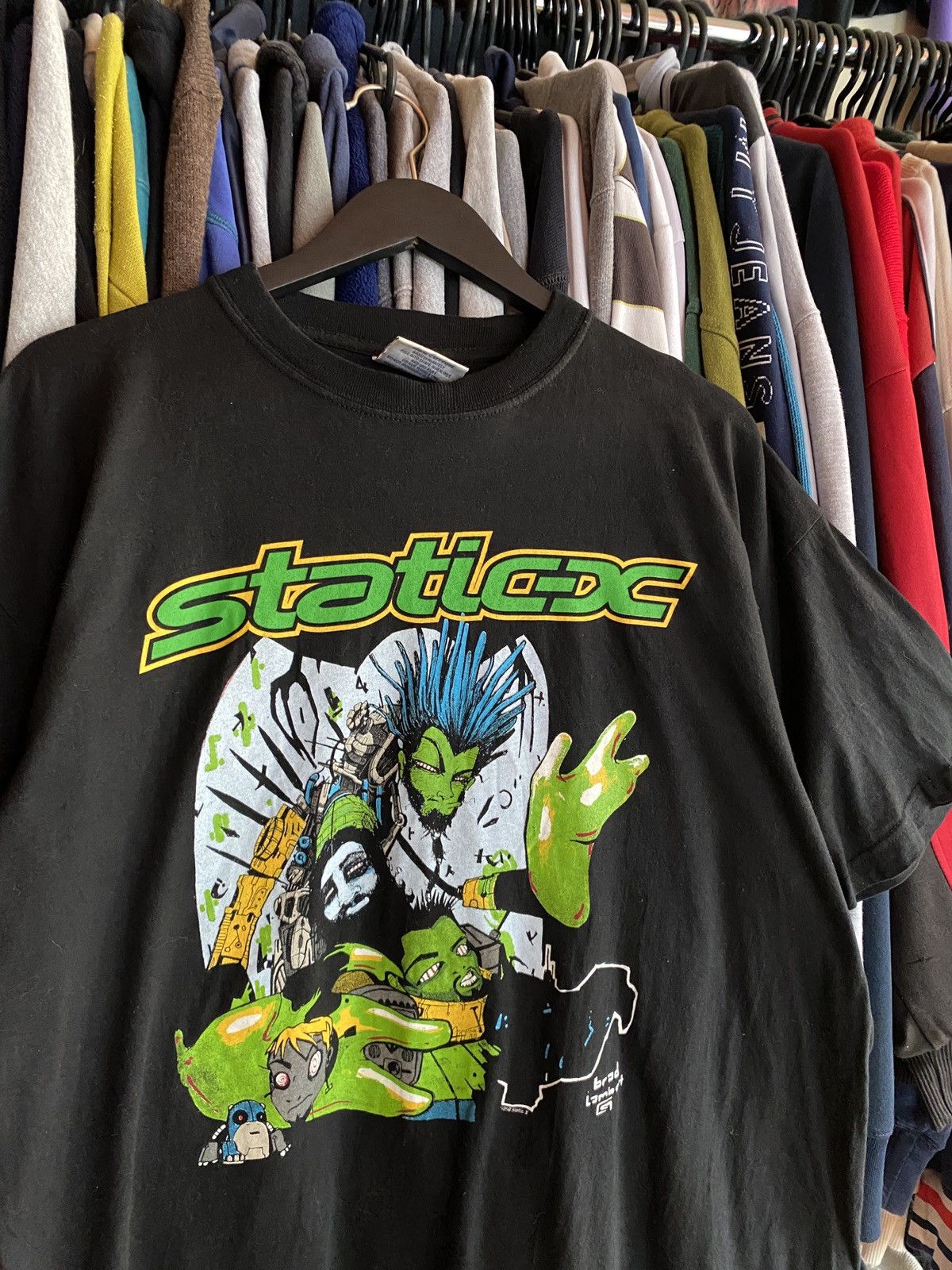 Band Tees VINTAGE STATIC X BAND T-SHIRT 90s Size US XL / EU 56 / 4 - 2 Thumbnail