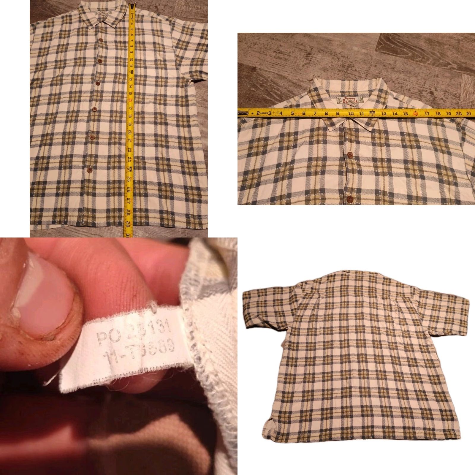 Tommy Bahama VINTAGE Tommy Bahama Men’s Short Sleeve Button Shirt 100% Silk Green Plaid Casual Beach Campsite L Size US L / EU 52-54 / 3 - 8 Thumbnail