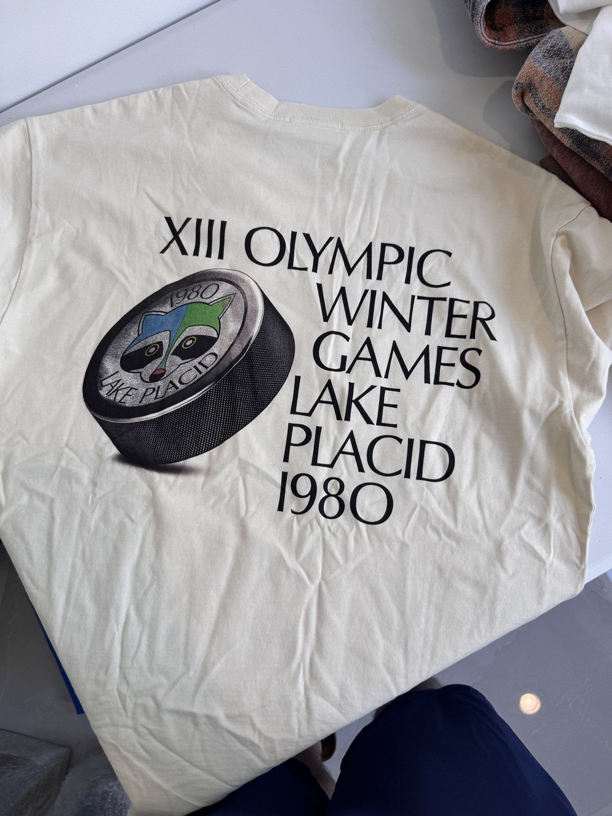 Kith Kith x Olympics Mens Lake Placid Tee Sandrift Size XS NEW Size US XS / EU 42 / 0 - 5 Thumbnail