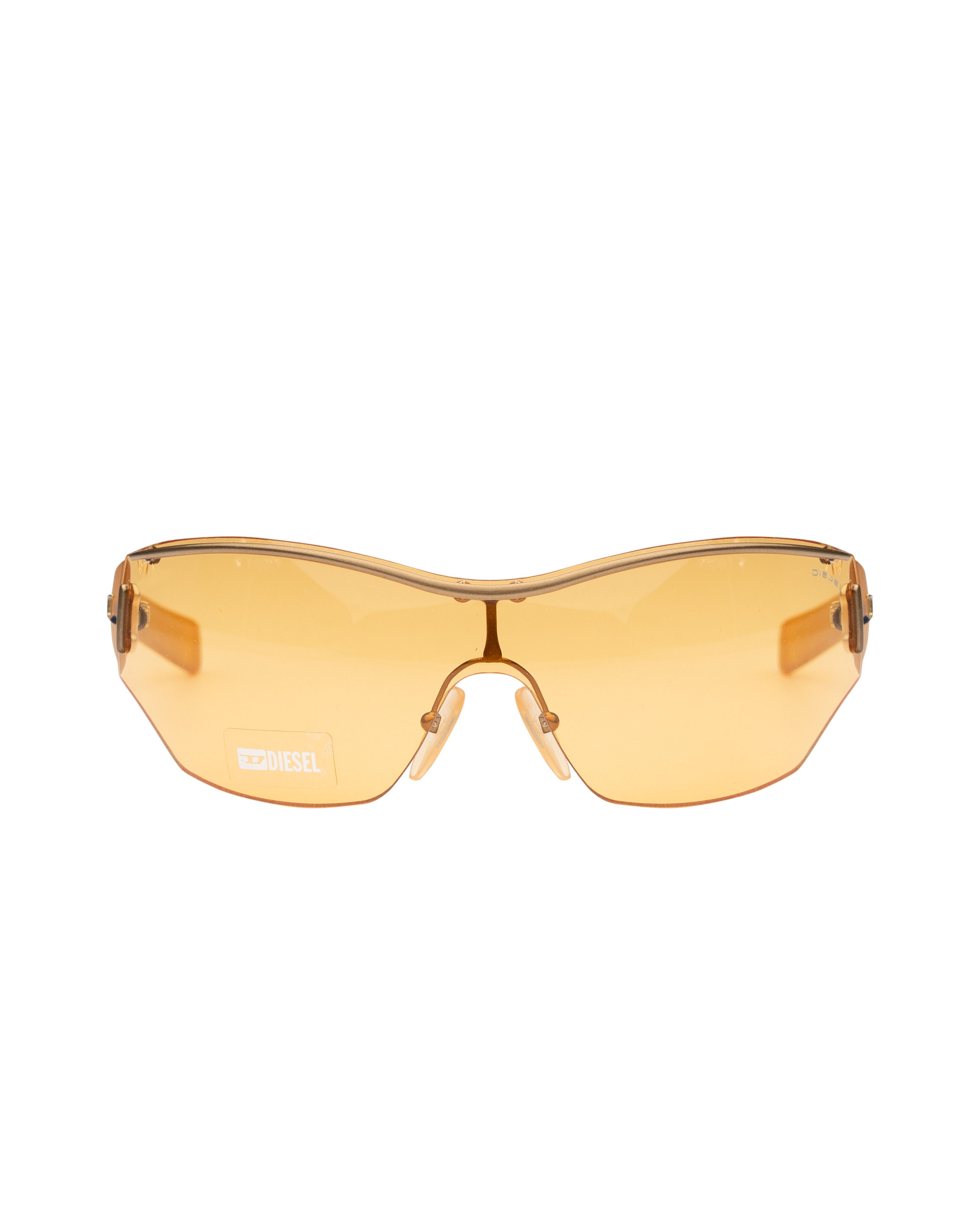 Diesel Diesel '00s Orange Oversized Rimless Sunglasses Size ONE SIZE - 1 Thumbnail