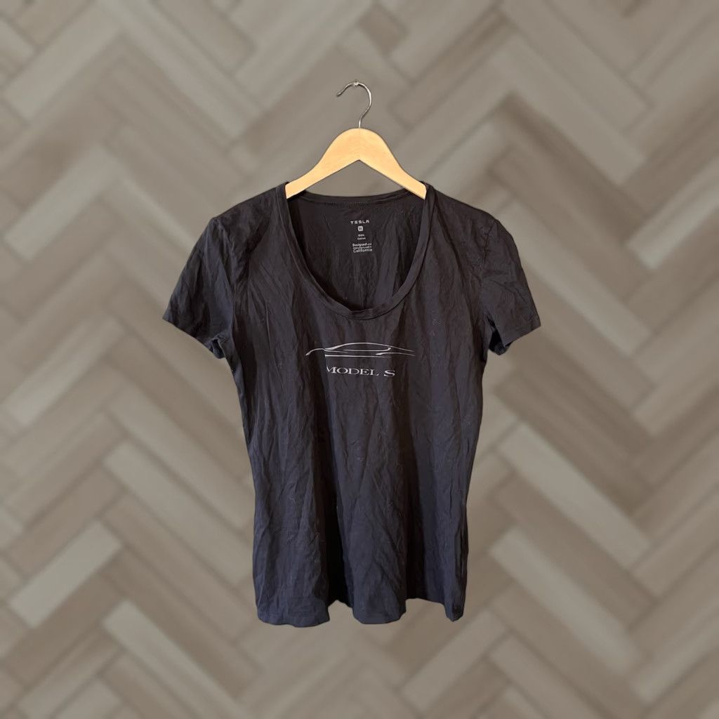 Vintage Tesla T-Shirt Women Short Sleeve XS? Wait, no. Size XL / US 12-14 / IT 48-50 - 1 Thumbnail