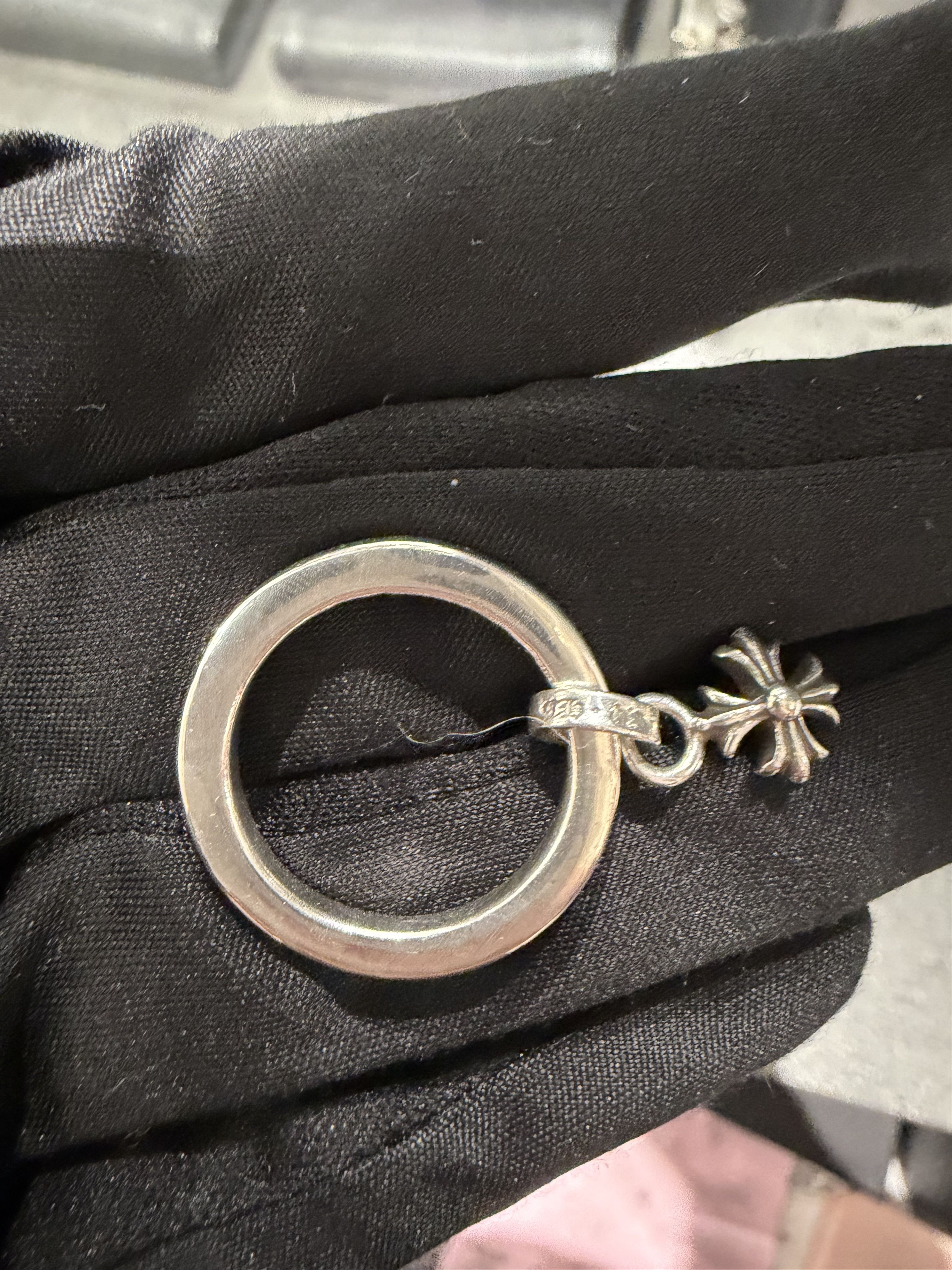Chrome Hearts Chrome Hearts Silver NTFL Cross Ring Size ONE SIZE - 6 Thumbnail