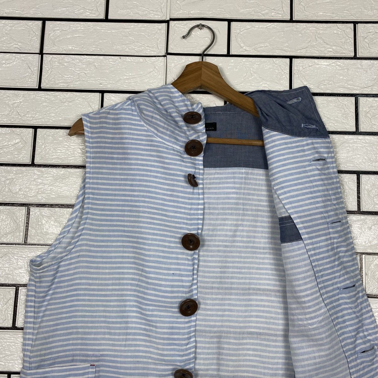 Hysteric Glamour 📌Vintage Vest Jacket Chore Beno Striped Design Size US L / EU 52-54 / 3 - 14 Thumbnail