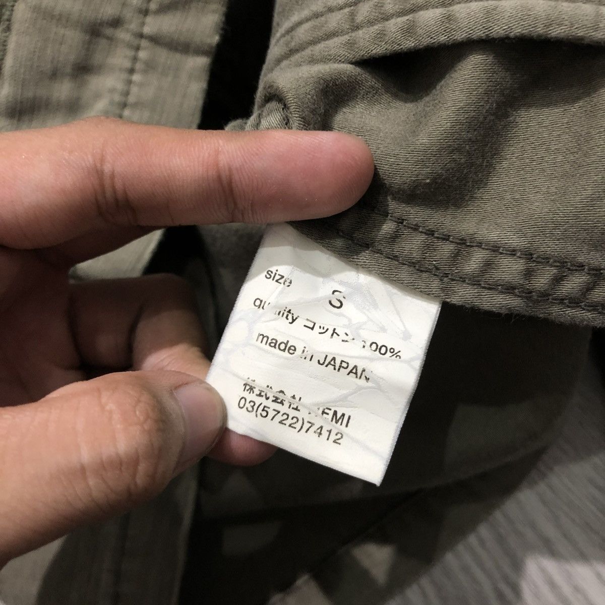 Remi Relief 🇯🇵 Remi Relief Japan Workshirt Double Pocket Military Green Size US XS / EU 42 / 0 - 17 Thumbnail