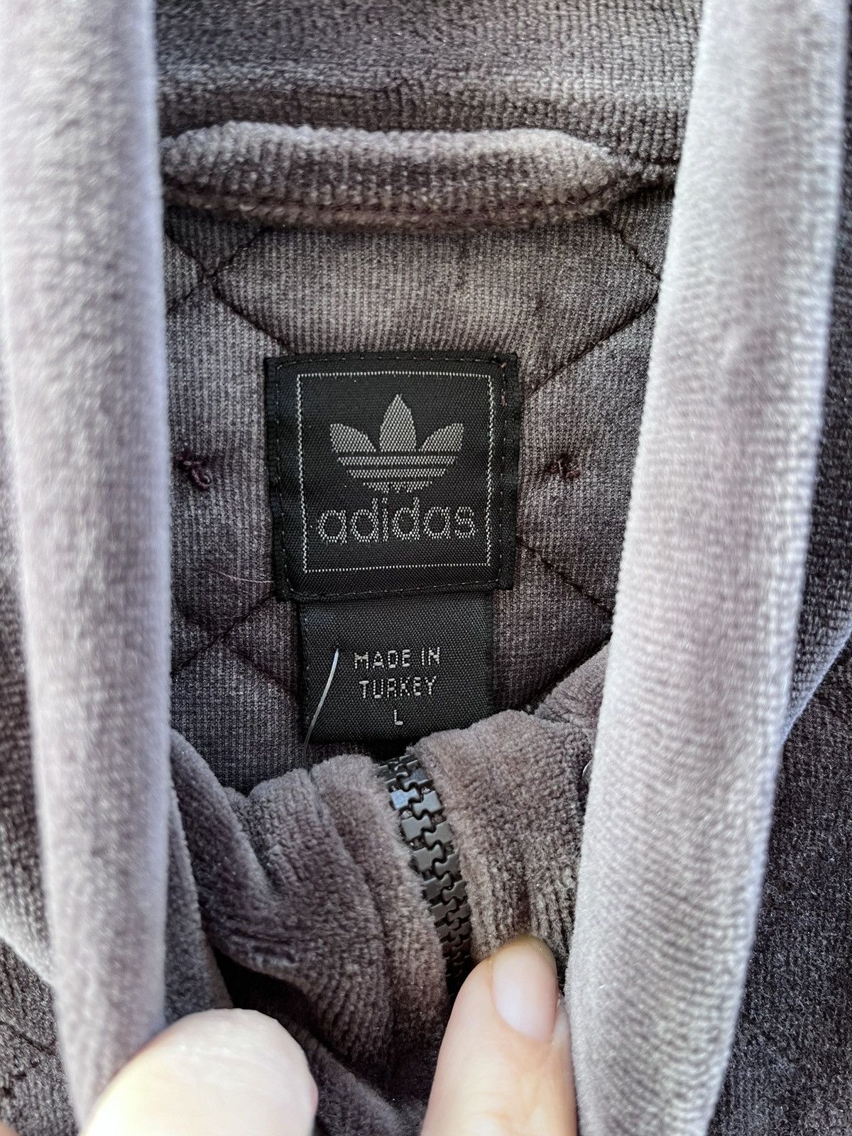 Adidas × Vintage VTG ADIDAS VELVET JACKET Size US L / EU 52-54 / 3 - 3 Thumbnail