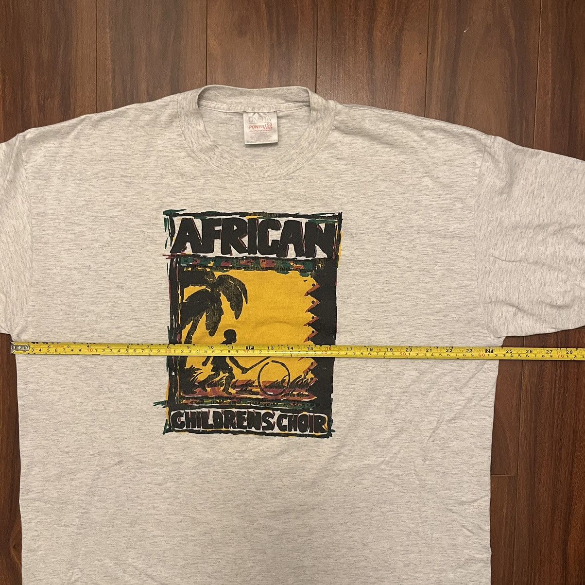 Vintage Vintage 90s African Children’s Choir Tribal Graphic T-shirt Size US XL / EU 56 / 4 - 3 Thumbnail