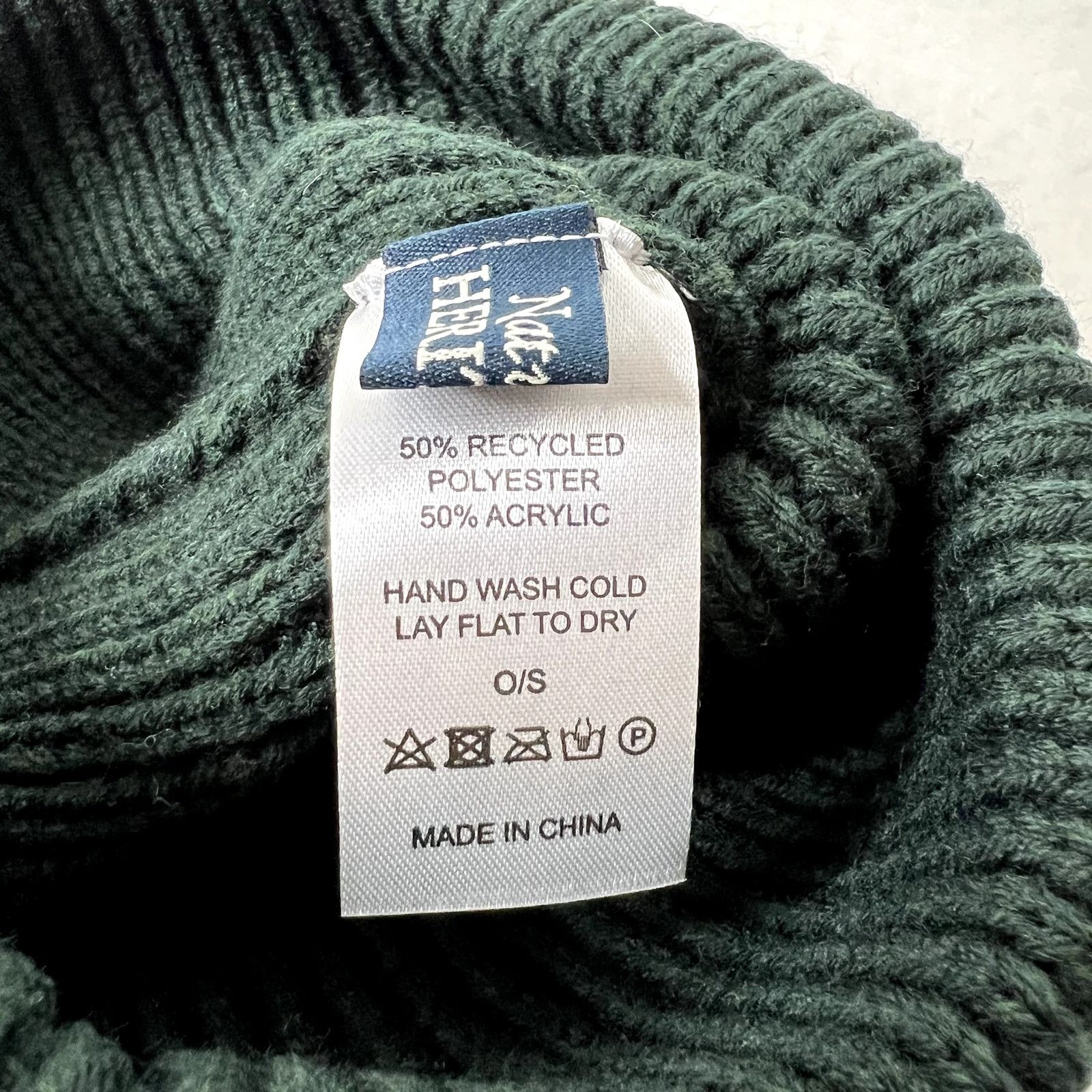 Other Nature's Heritage Green Knit Beanie Hat Size ONE SIZE - 4 Thumbnail