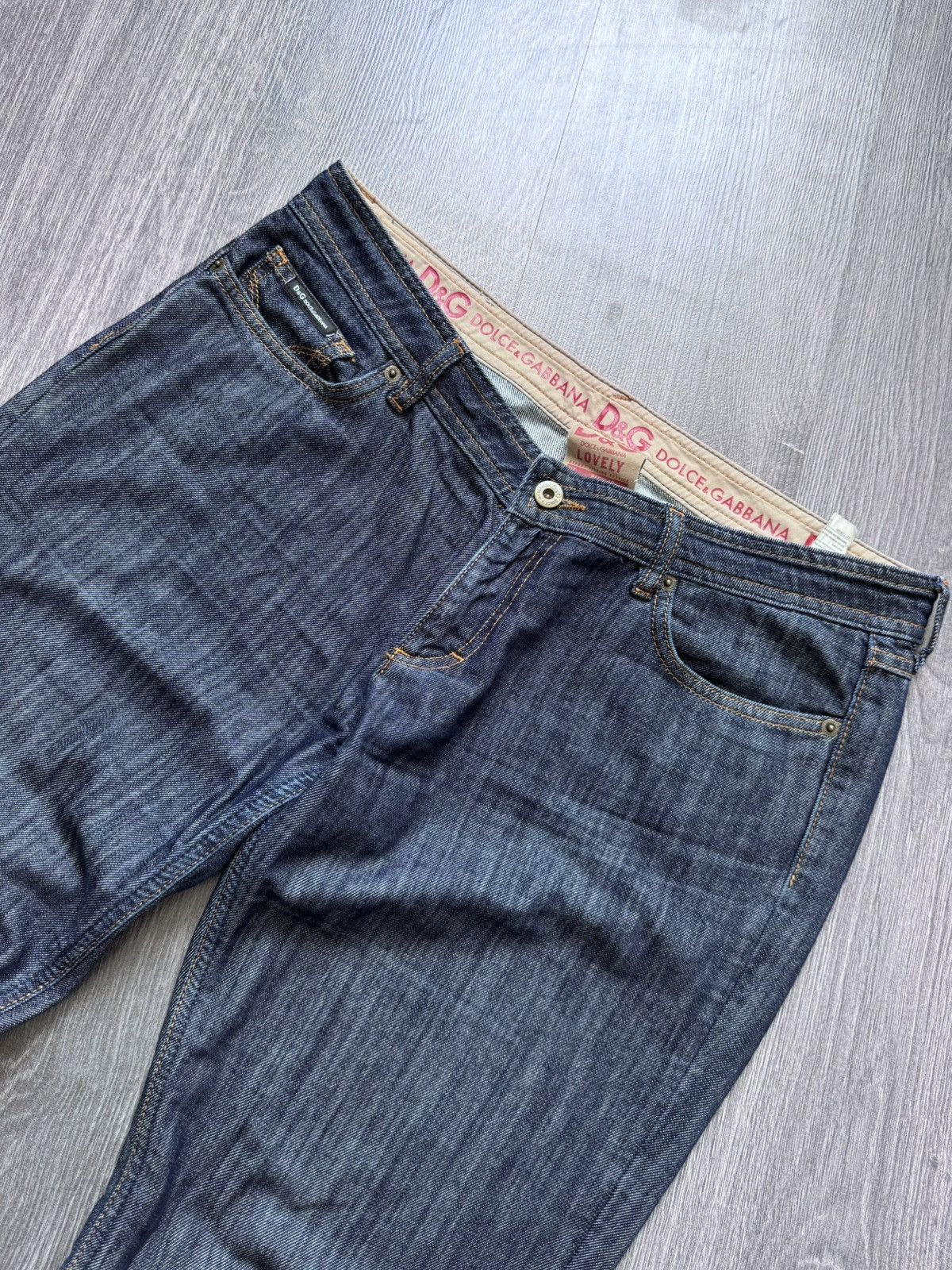 Dolce & Gabbana Vintage Dolce Gabbana Navy Denim Pants Size US 31 - 4 Thumbnail