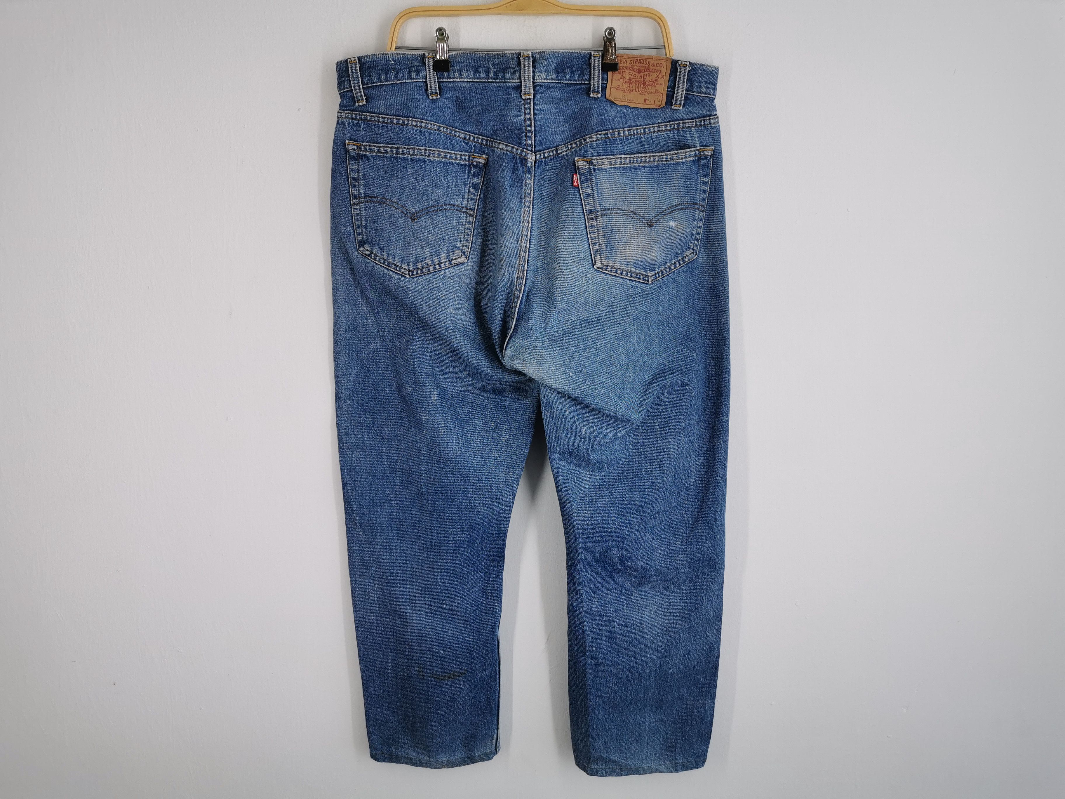 Levi's Vintage 90s Levis Lot 501 Denim Made In USA Size 37/42x34 Size US 37 - 2 Thumbnail
