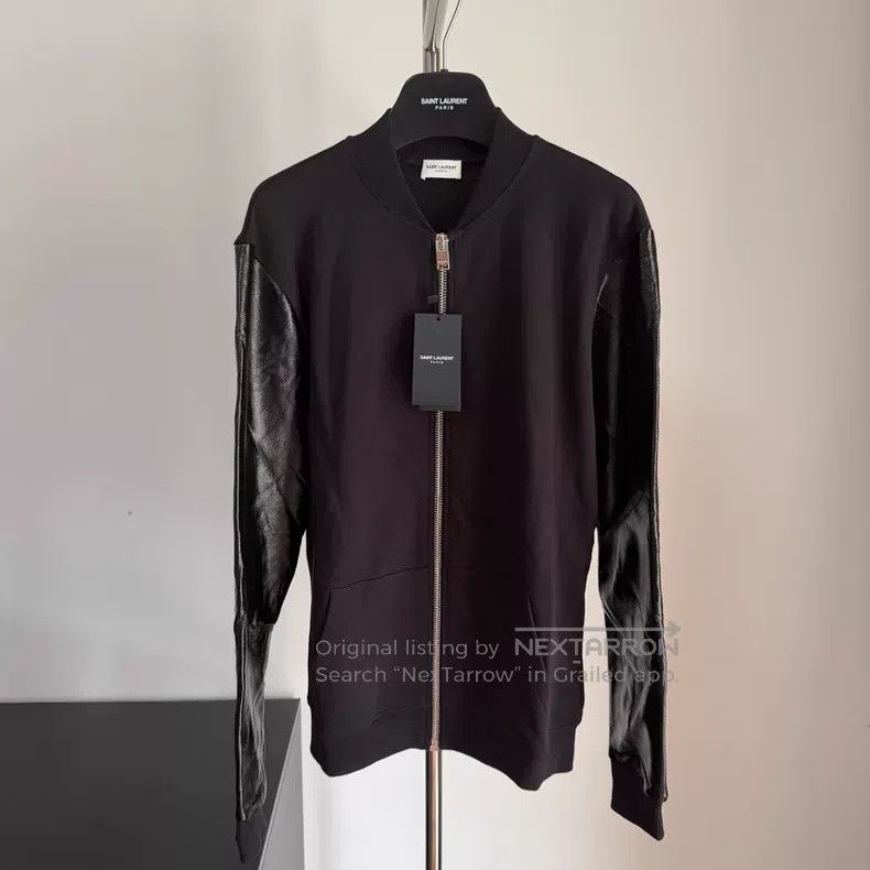 Saint Laurent Paris Saint Laurent Paris Black Patchwork Baseball Jacket i Size US L / EU 52-54 / 3 - 1 Thumbnail