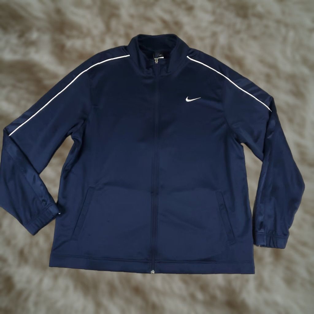 Nike Nike Jacket Mens 2XL Blue Lightweight Full Zip Up Track Sweater Size US XXL / EU 58 / 5 - 1 Thumbnail