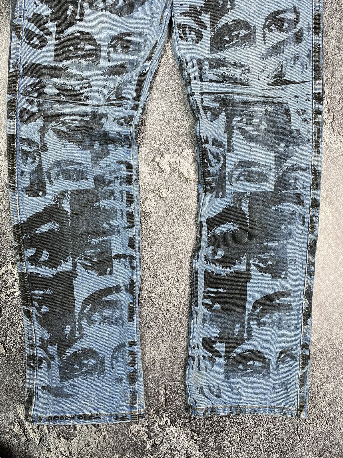 Other Avant-Garde print denim pants cool eyes Size US 30 / EU 46 - 6 Thumbnail