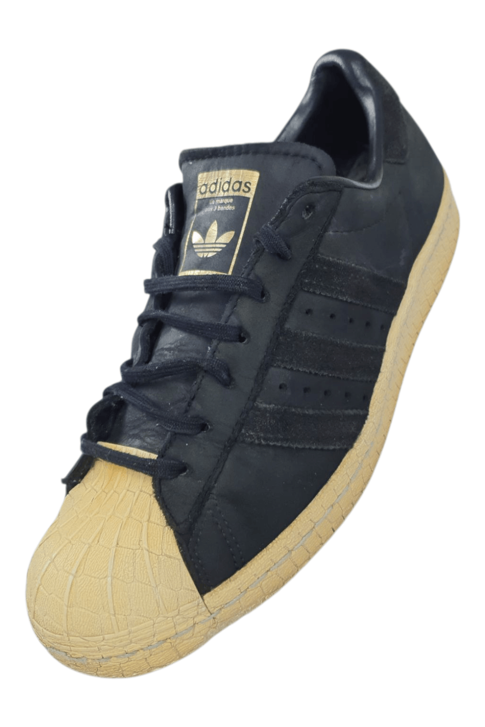 Adidas Adidas Superstar 80s Croc Toe – Black/Gold – EU 39⅓ (US 7.5) Size US 7.5 / EU 40-41 - 11 Thumbnail