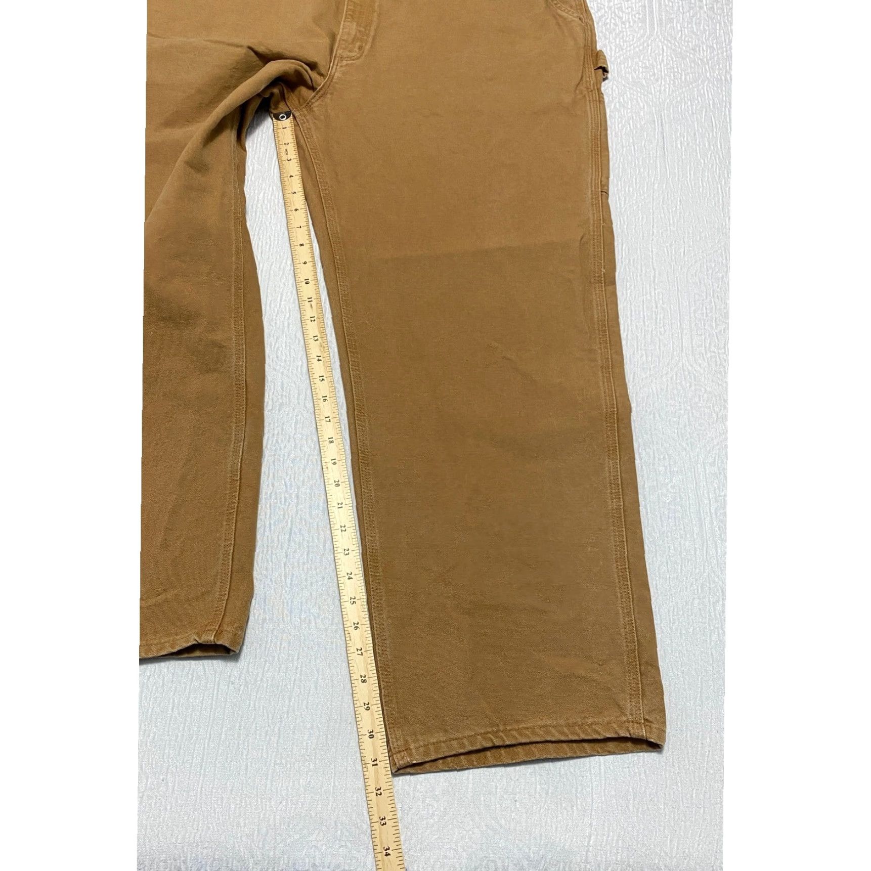 Carhartt Carhartt Pants Carpenter Work Men's 44×32 Brown Duck Canvas 5-Pocket Cargo Pocket Relaxed Straight Engineers Workwear Mens Size US 44 / EU 60 - 7 Thumbnail