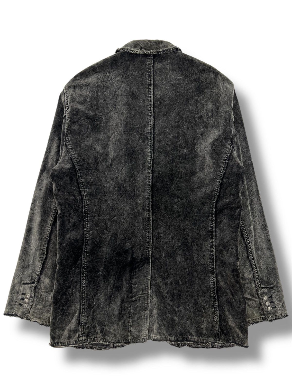 Japanese Brand Create Barefoot Raw Edge Velvet Jacket Size US M / EU 48-50 / 2 - 2 Thumbnail