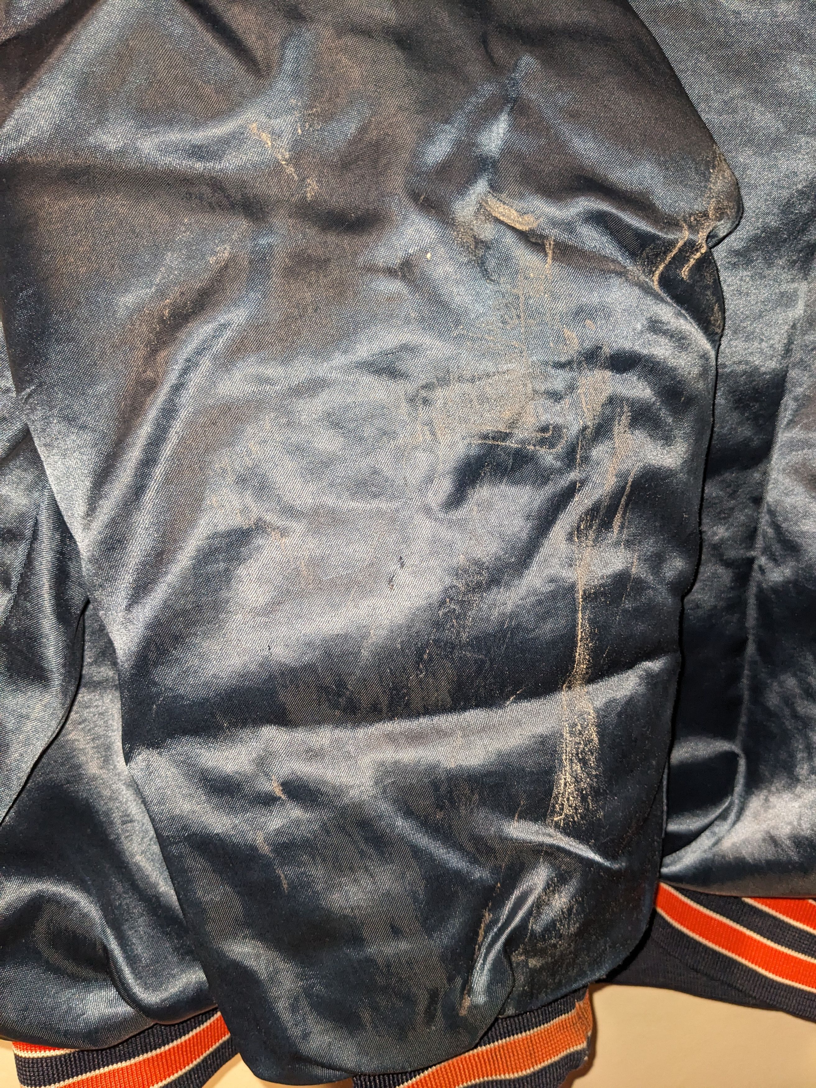 NFL × Vintage Vintage 80s Chicago Bears NFL Chalk Line Satin Jacket Size US L / EU 52-54 / 3 - 13 Thumbnail