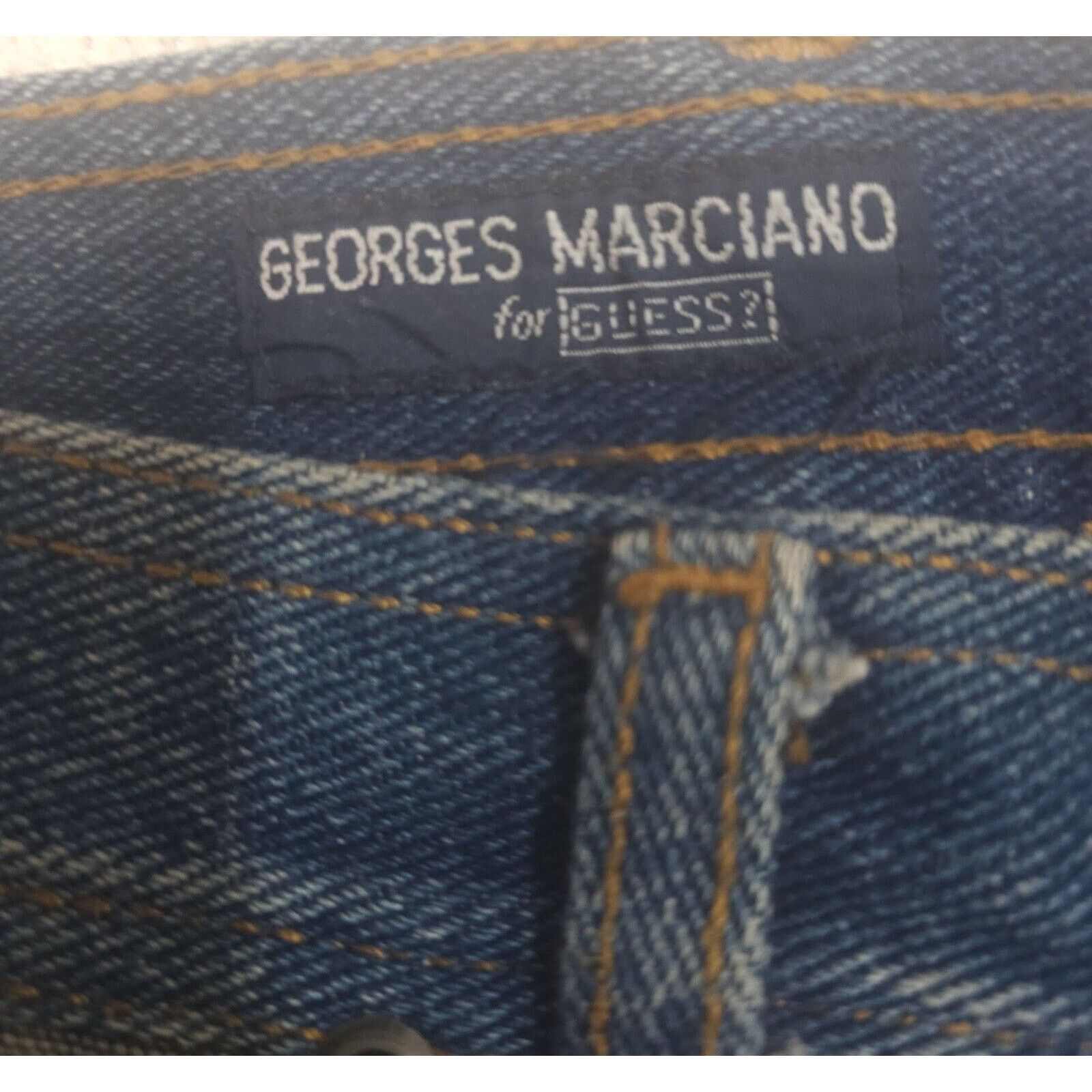 Guess VTG 1990s GEORGES MARCIANO GUESS Embroidered Rhinestone Size 31" - 12 Thumbnail