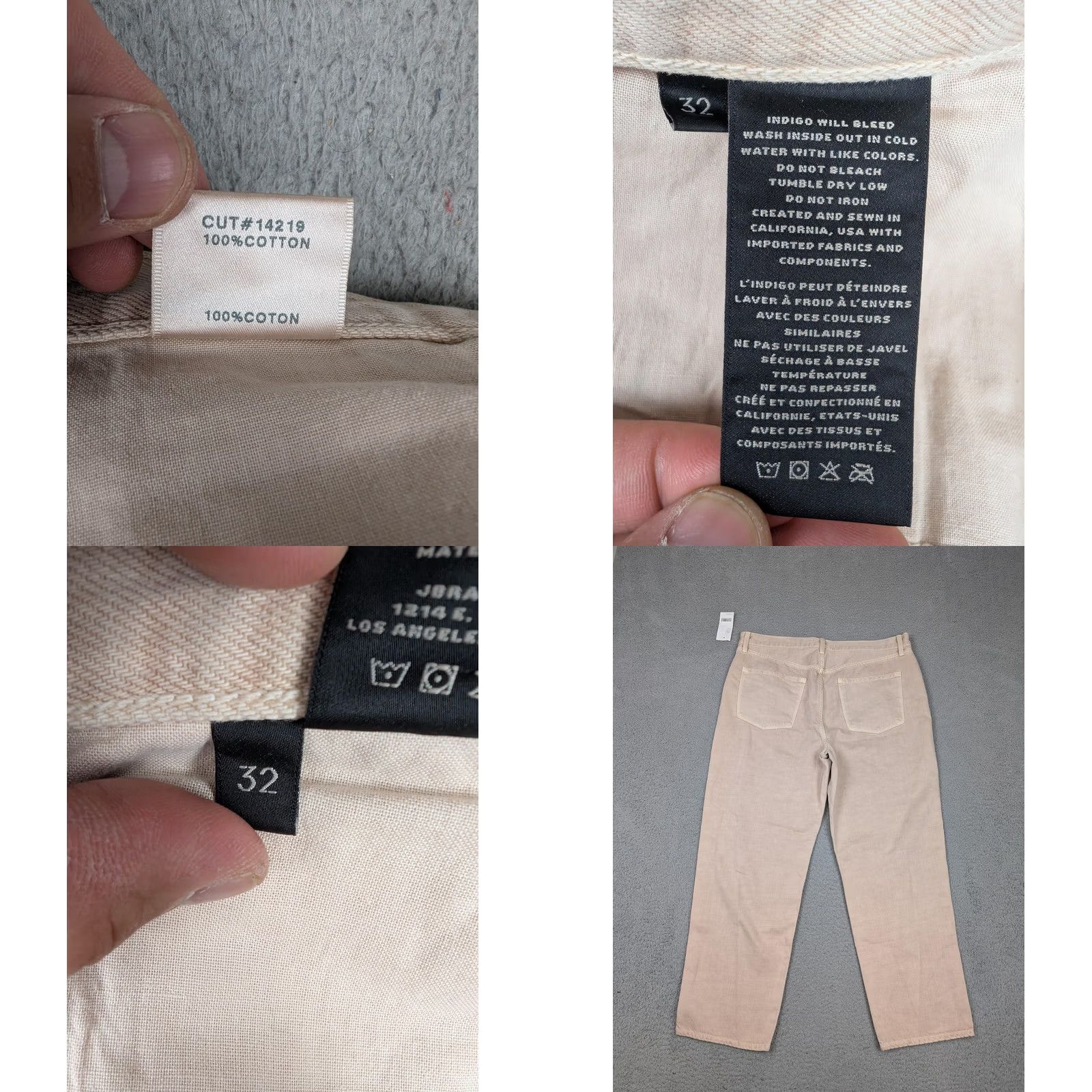 J Brand J Brand Wynne Jeans Mens 32 Beige Memory Button Fly 100% Cotton Straight Size US 32 / EU 48 - 8 Thumbnail