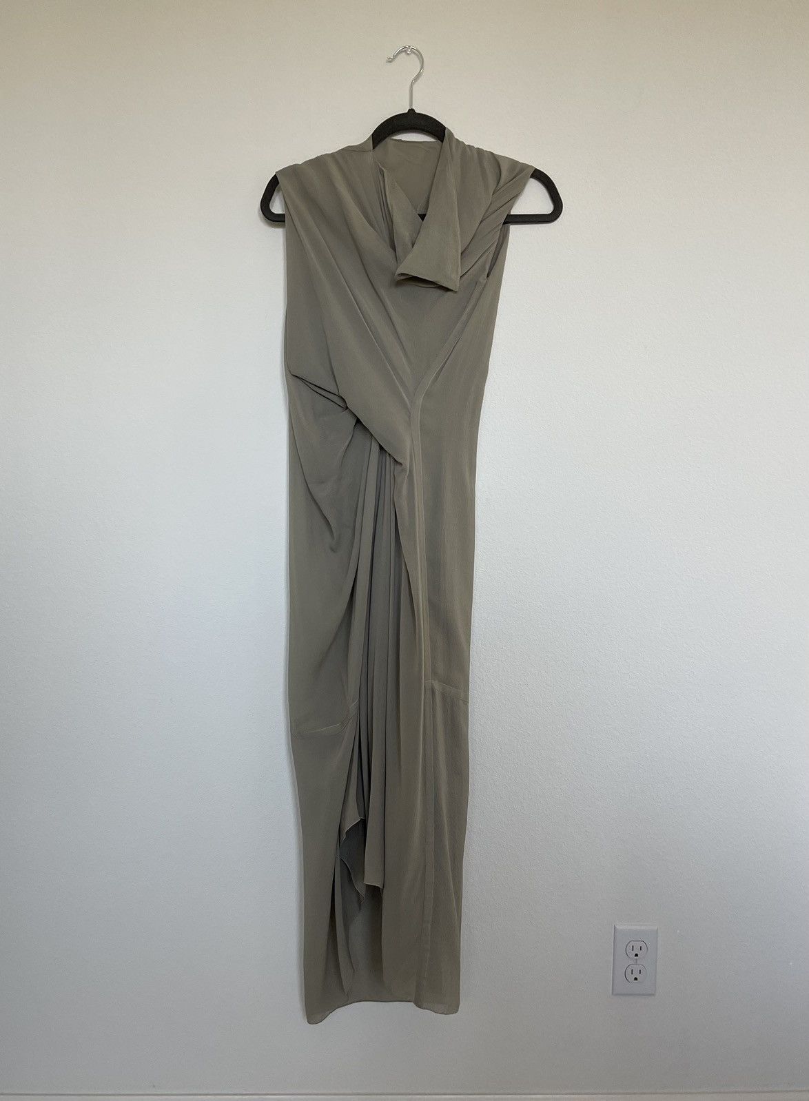 image of Rick Owens Naska S/s 12 Tornado Dress in Grey Pearl, Women's (Size Small)