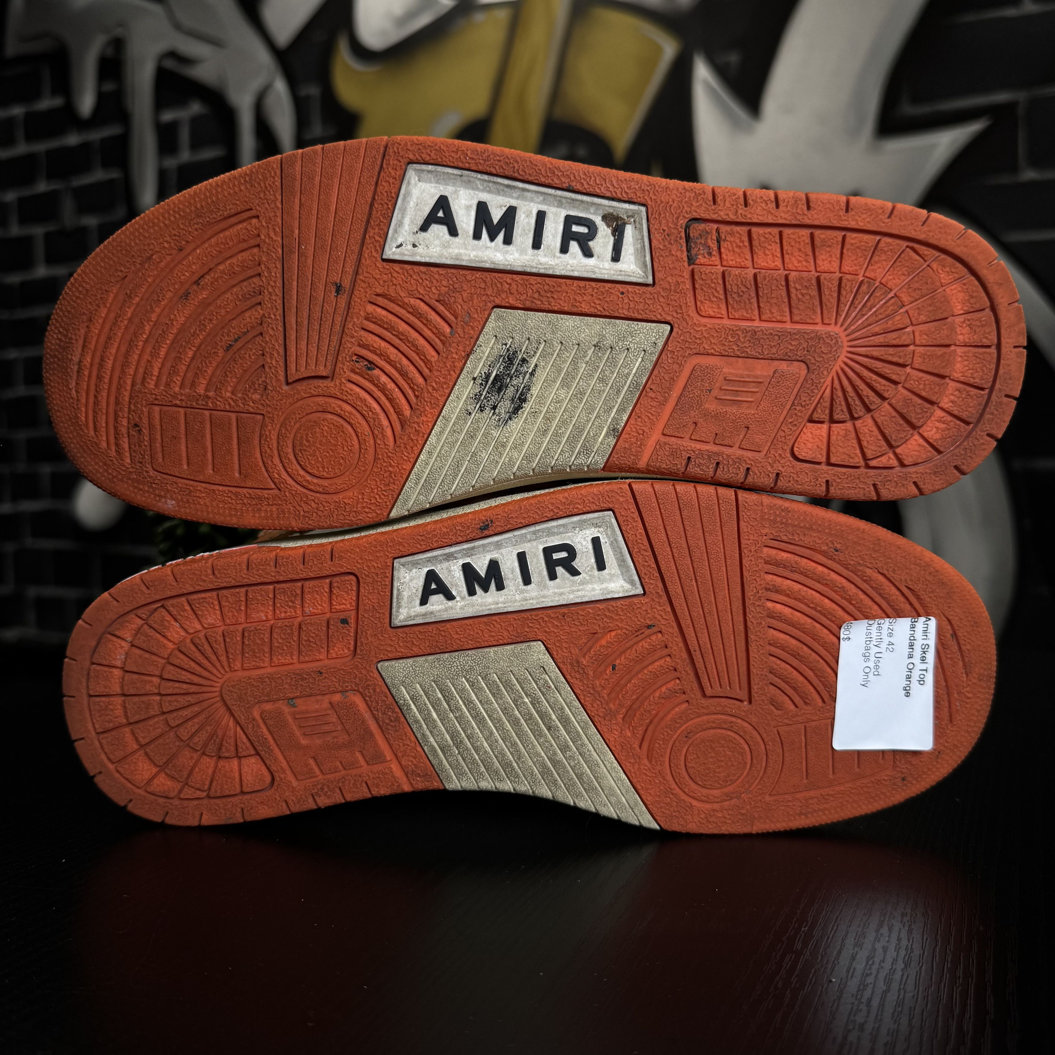Amiri AMIRI SKEL TOP HIGH BANDANA ORANGE Size US 9 / EU 42 - 6 Thumbnail