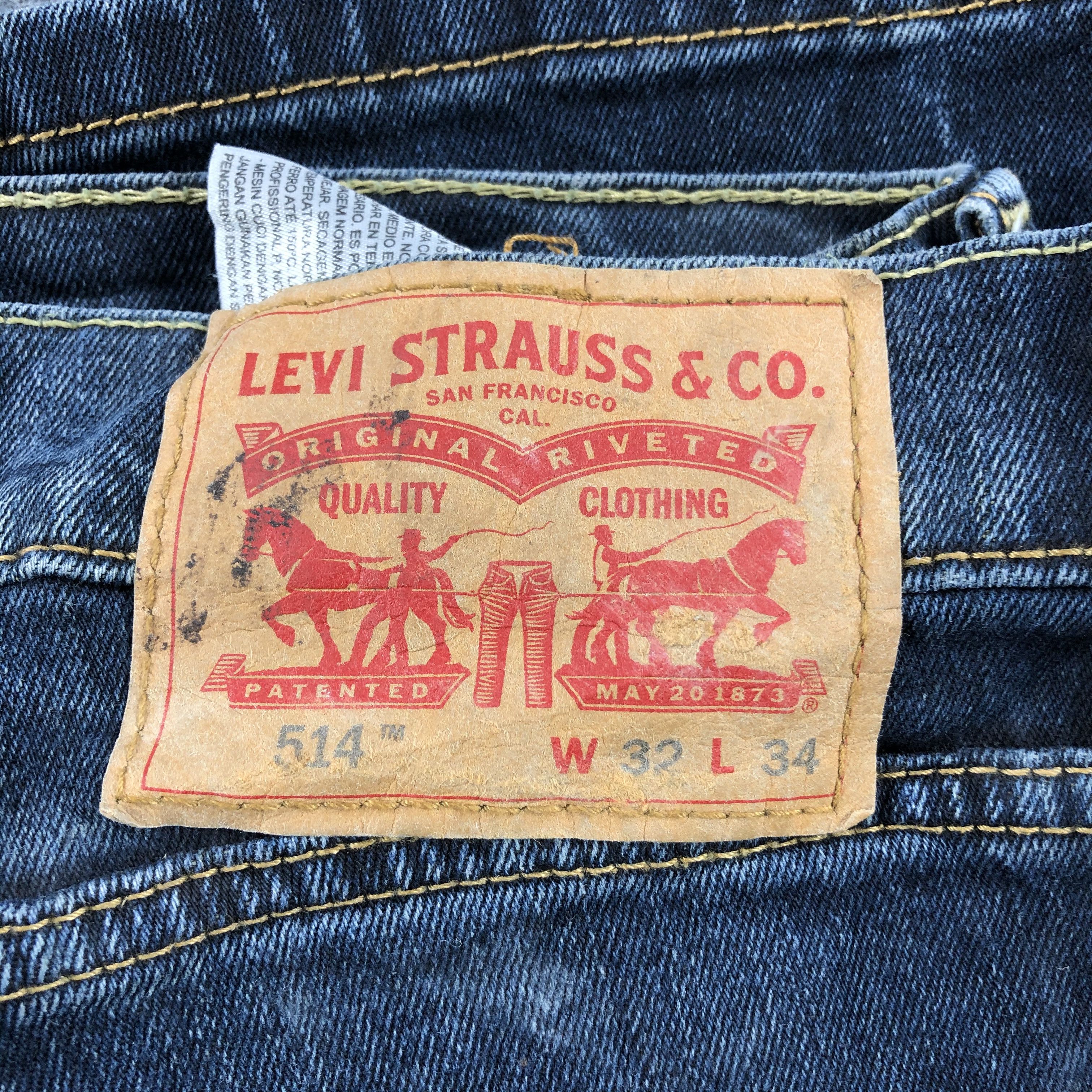 Levi's Vintage Blue Wash Levis 514 Jeans-J2143 Size US 33 - 5 Thumbnail