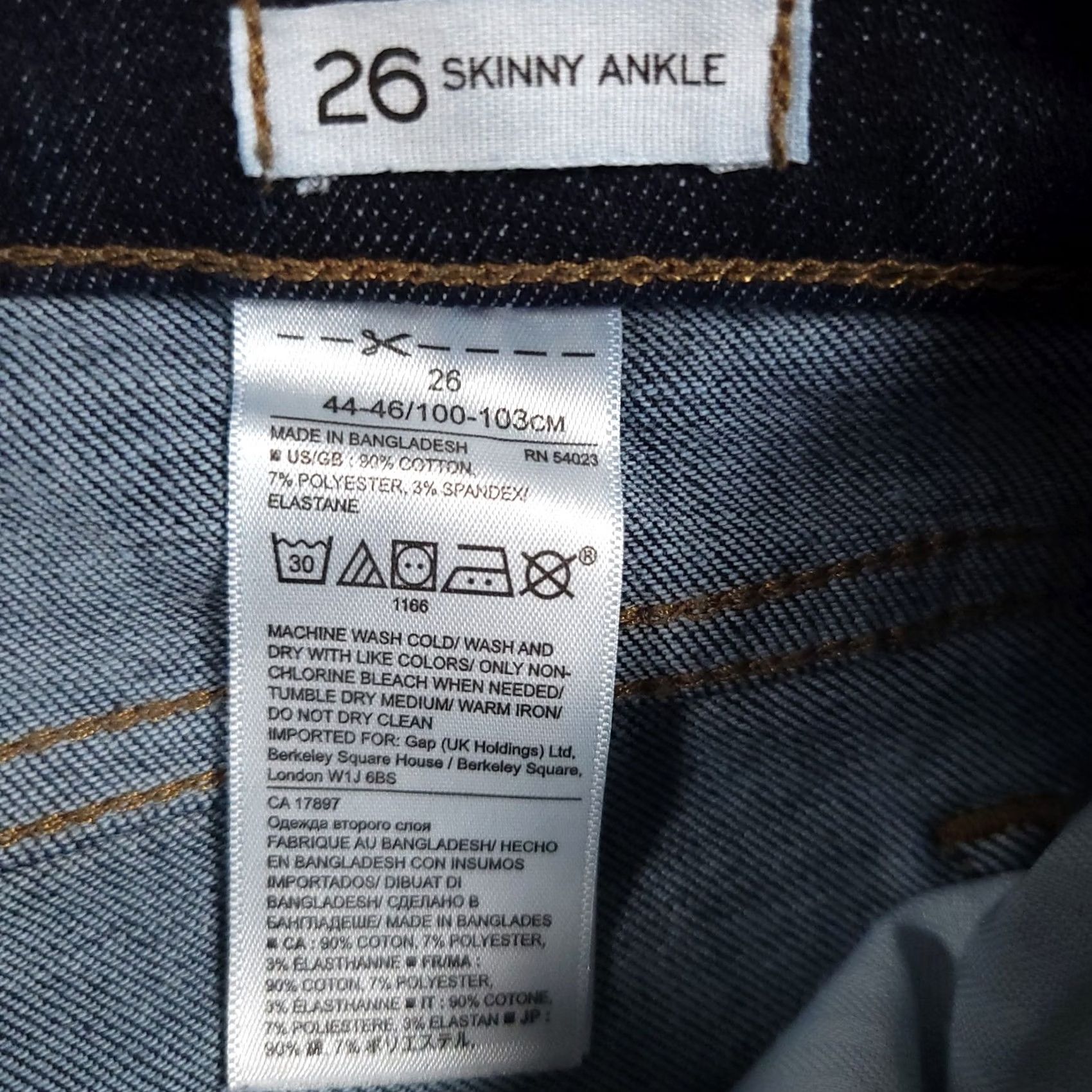 Banana Republic Banana Republic Jeans Womens 26 Skinny Ankle Stretch Dark Wash Denim Blue Slim Pockets Size 26" / US 2 / IT 38 - 6 Thumbnail