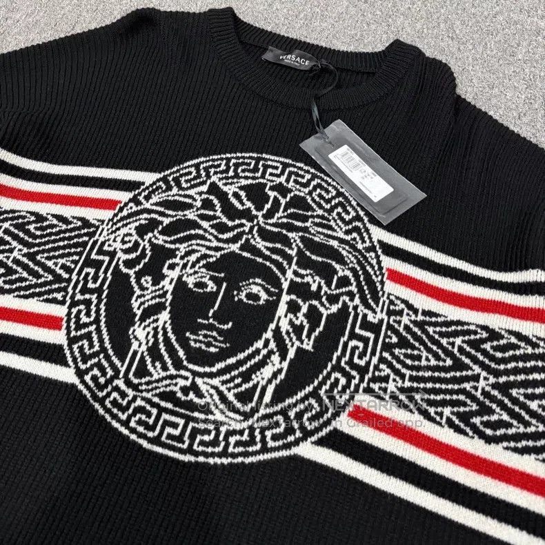 Versace Versace Figure wool knitted sweater Size US L / EU 52-54 / 3 - 3 Thumbnail