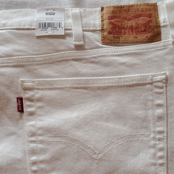 Levi's Levi's 541 Flex Athletic Taper Stretch White Sz. 46x28 Jeans Size US 44 / EU 60 - 6 Thumbnail
