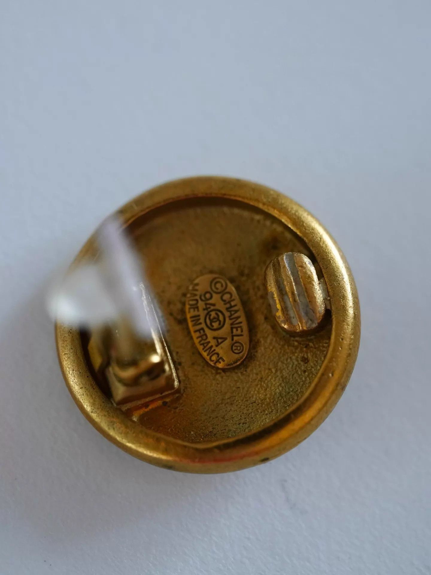Chanel Chanel Vintage Button Ear Clip Women's 21mm Versatile Fresh Size ONE SIZE - 5 Thumbnail