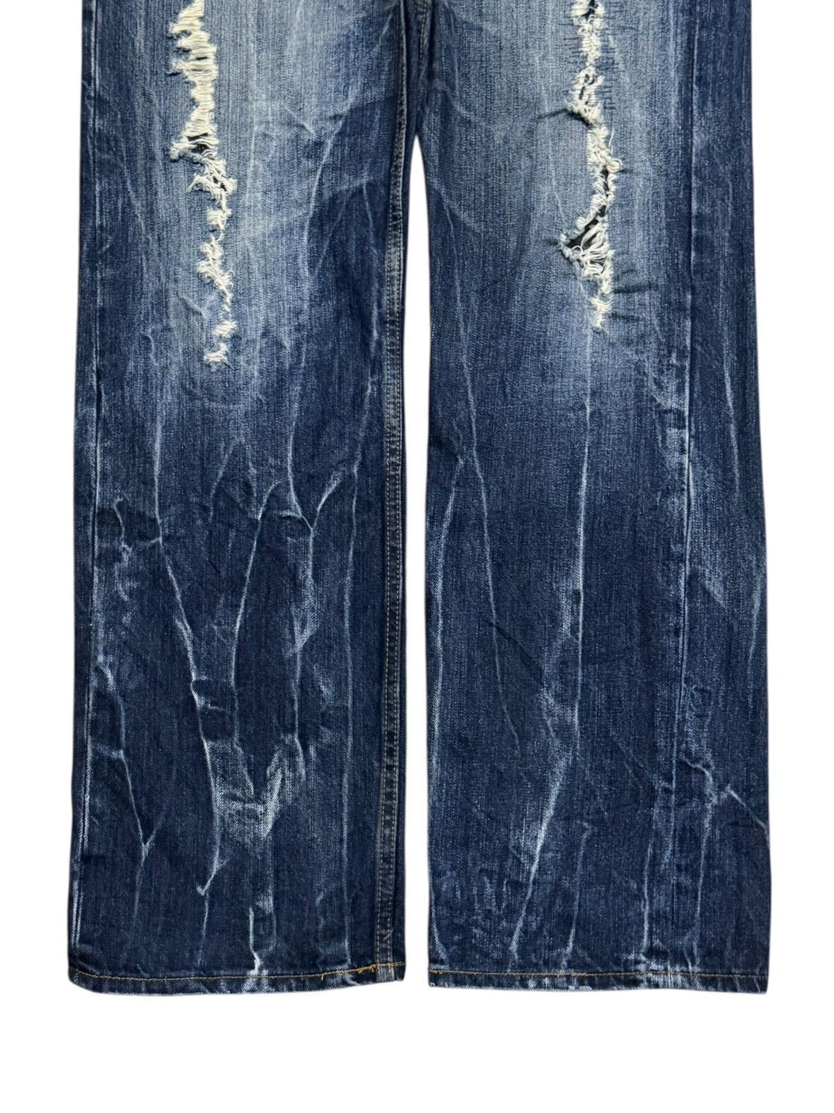 Japanese Brand Vintage Japanese Brand Y2K Distressed Denim jeans | W35 Size US 35 - 6 Thumbnail