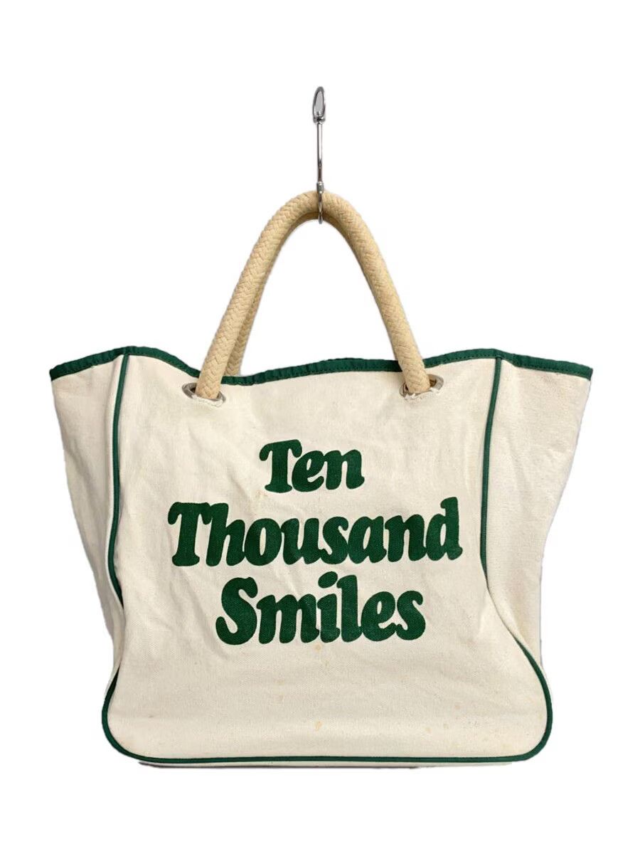 Hysteric Glamour Ten Thousands Smiles Canvas Tote Bag in White, Women's