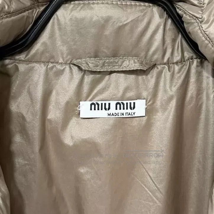 Miu Miu Miu Miu 40 Brown plaid logo down jacket Size M / US 6-8 / IT 42-44 - 4 Thumbnail